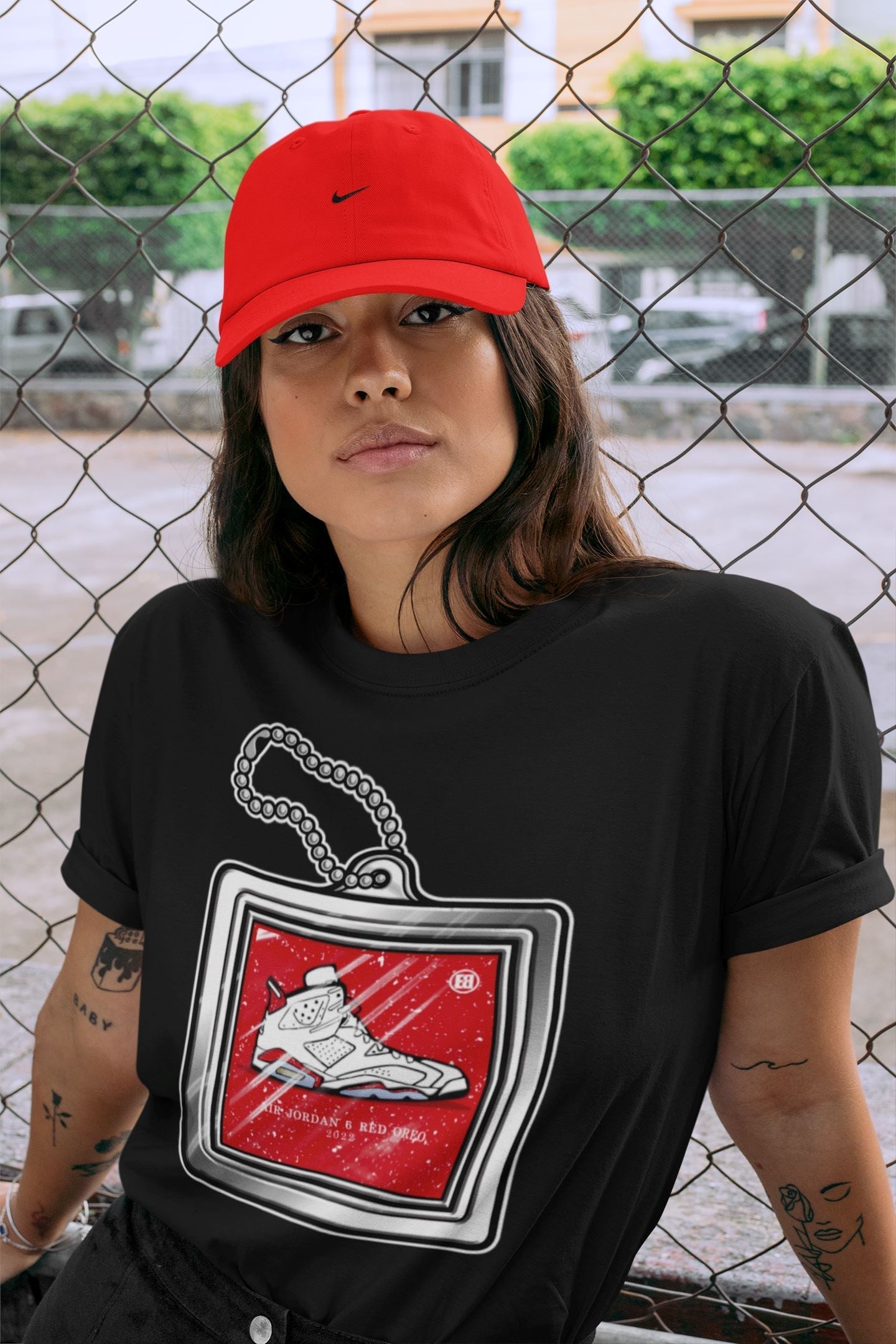Hang Tag Unisex Tops - Air Jordan 6 Red Velvet Cookies
