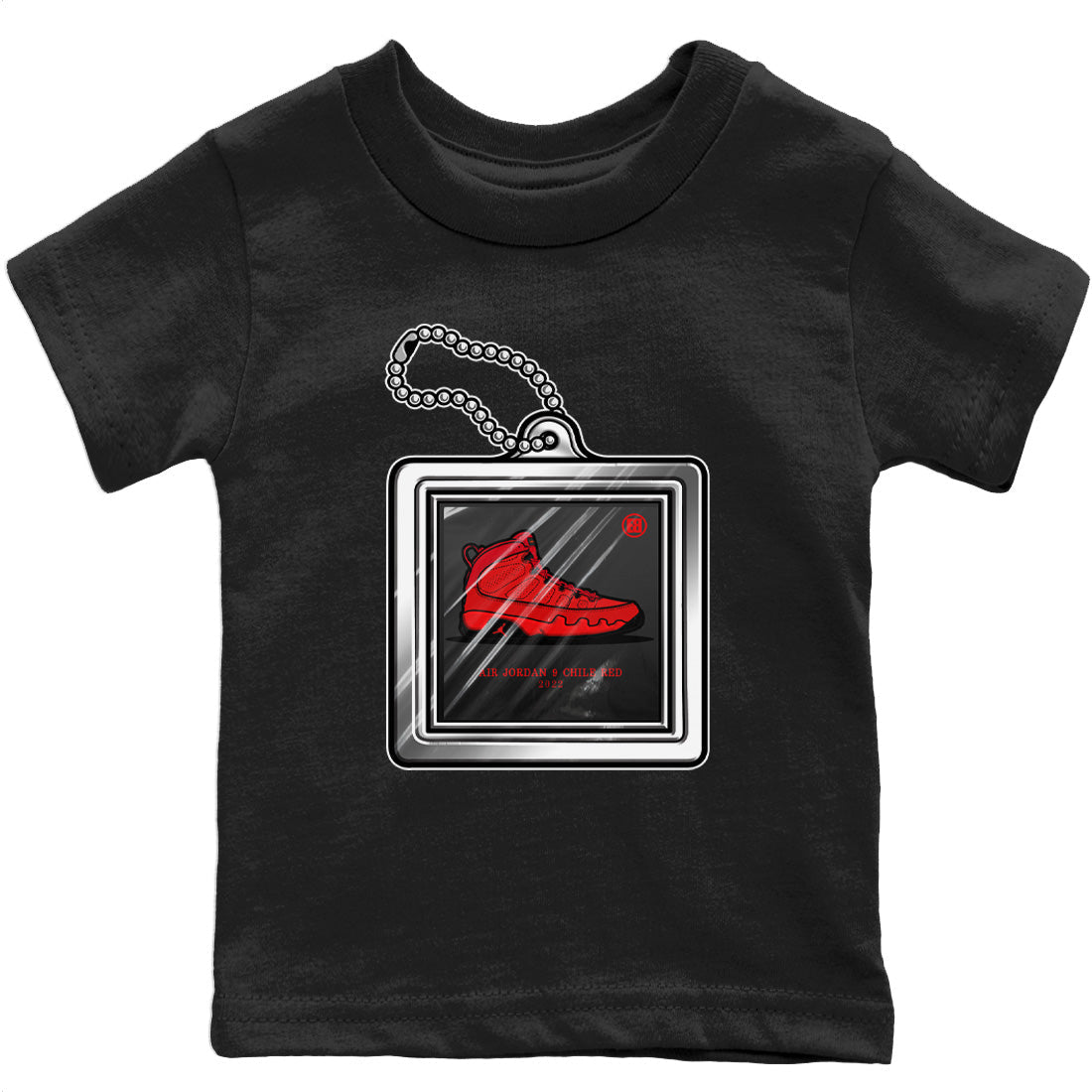 Hang Tag Kids Tops - Air Jordan 9 Chile Red