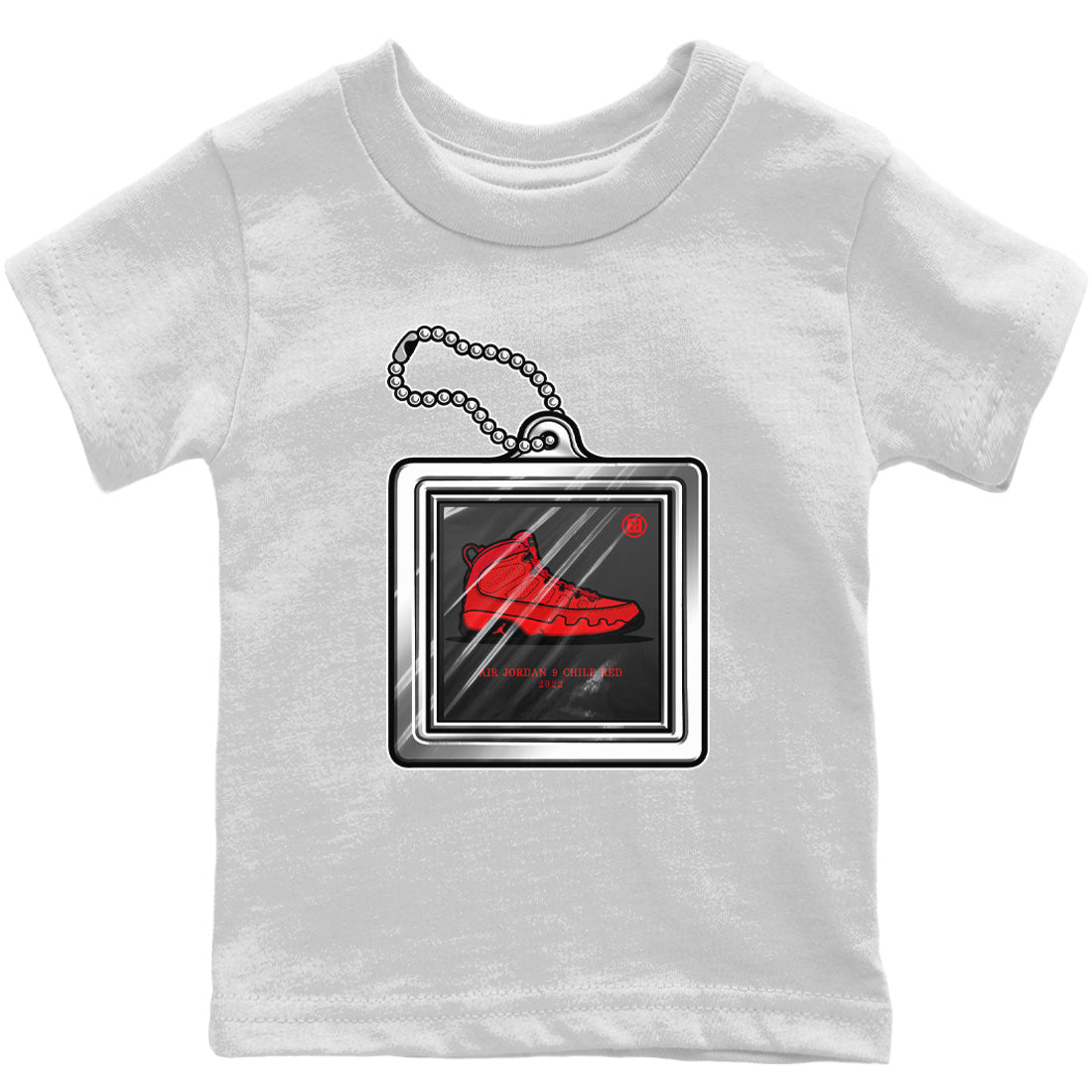 Hang Tag Kids Tops - Air Jordan 9 Chile Red