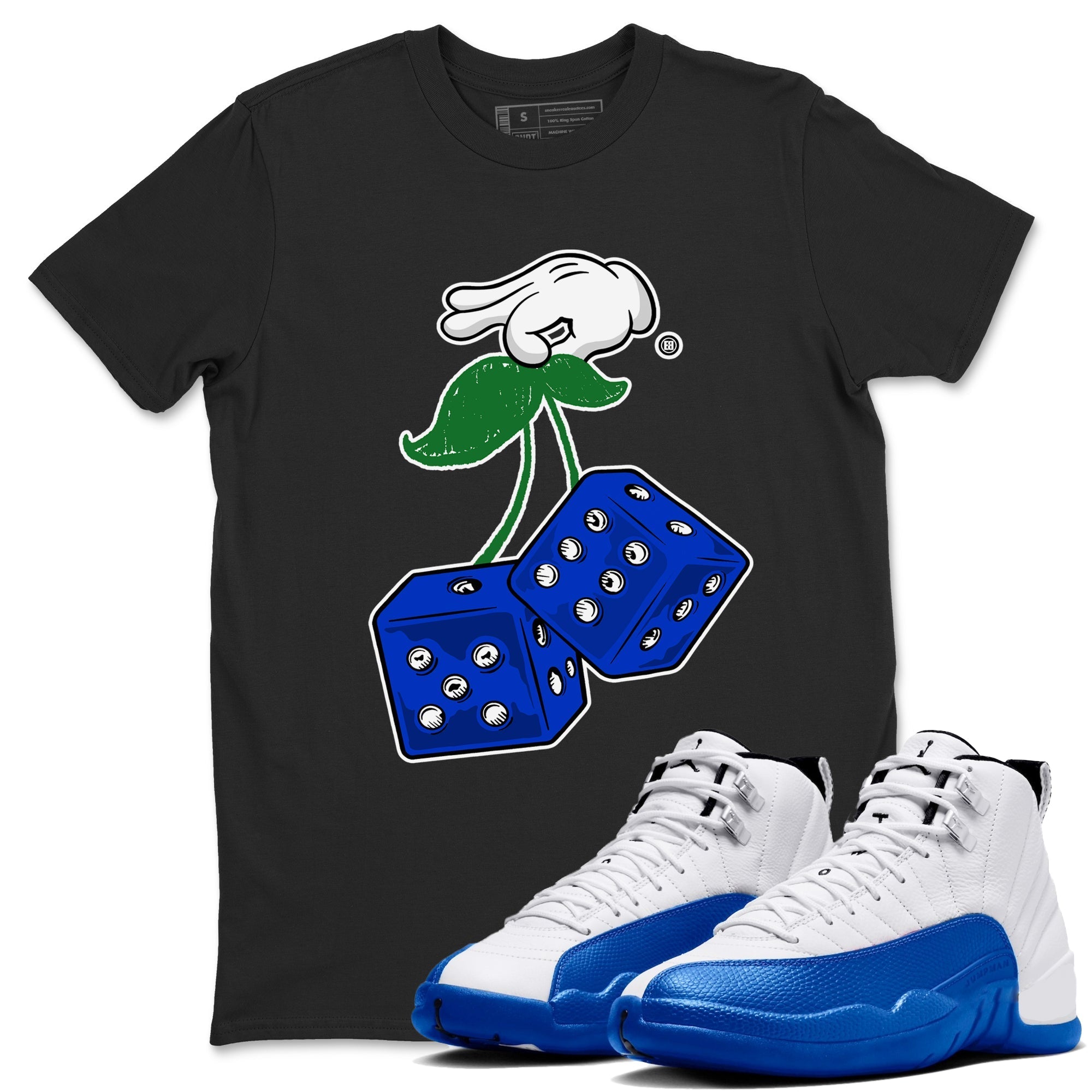 Hanging Dice snkmatch Tees - Air Jordan 12 Blueberry