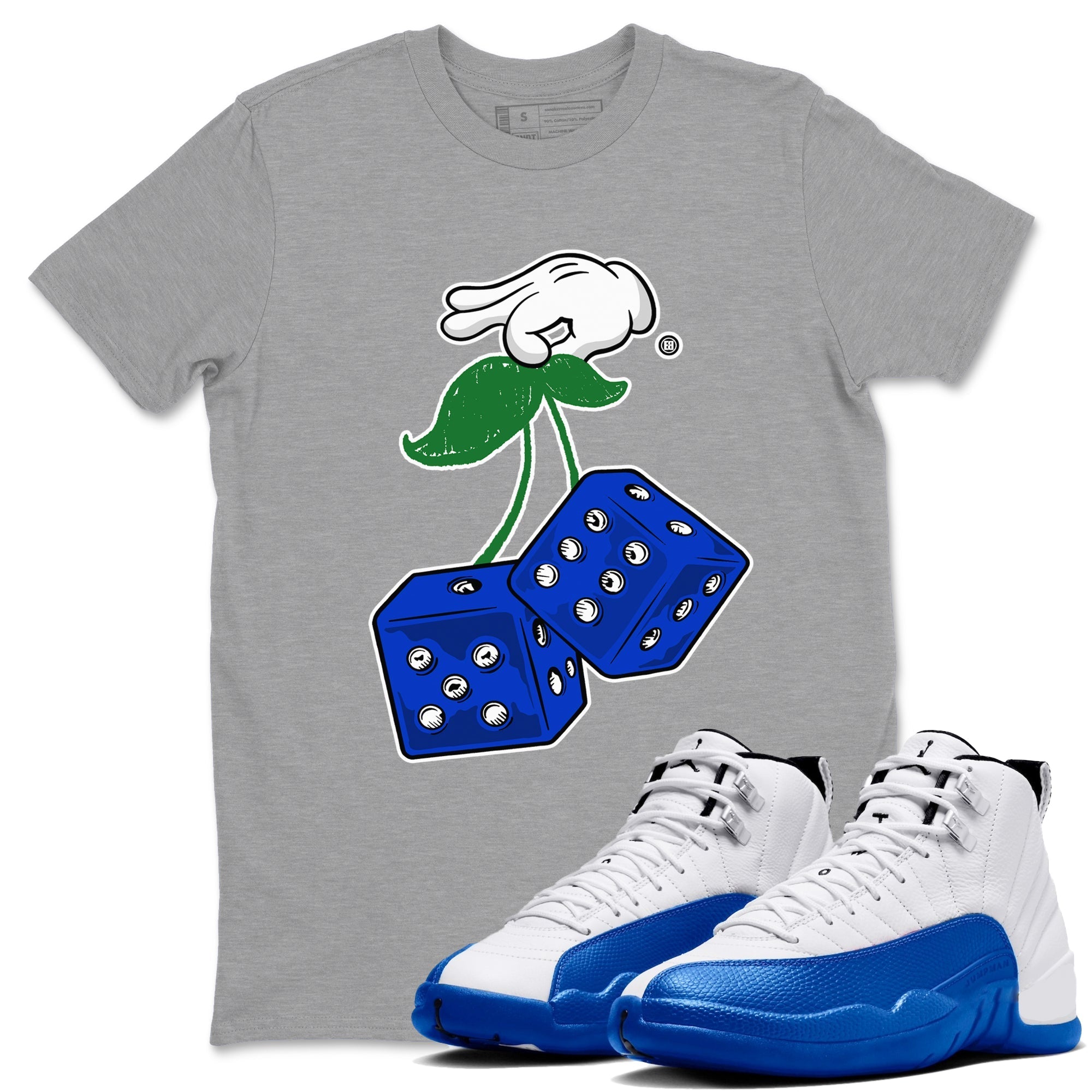 Hanging Dice snkmatch Tees - Air Jordan 12 Blueberry