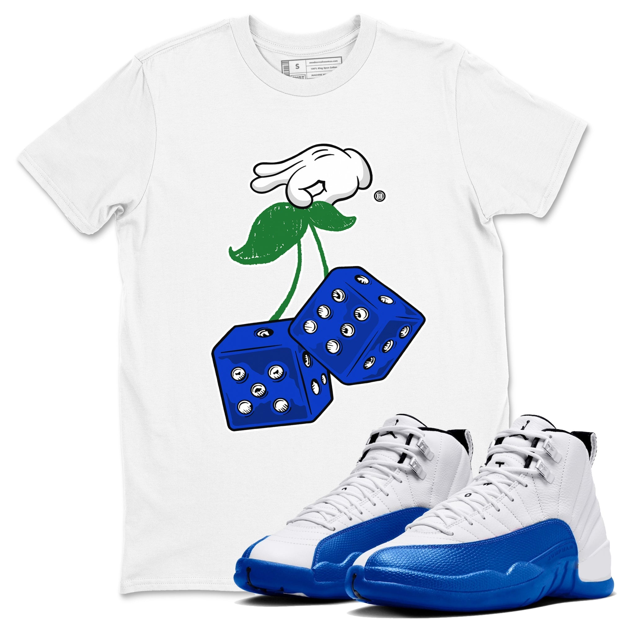 Hanging Dice snkmatch Tees - Air Jordan 12 Blueberry