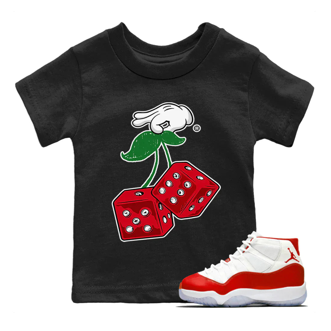 Hanging Dice Kids Tops - Air Jordan 11 Cherry