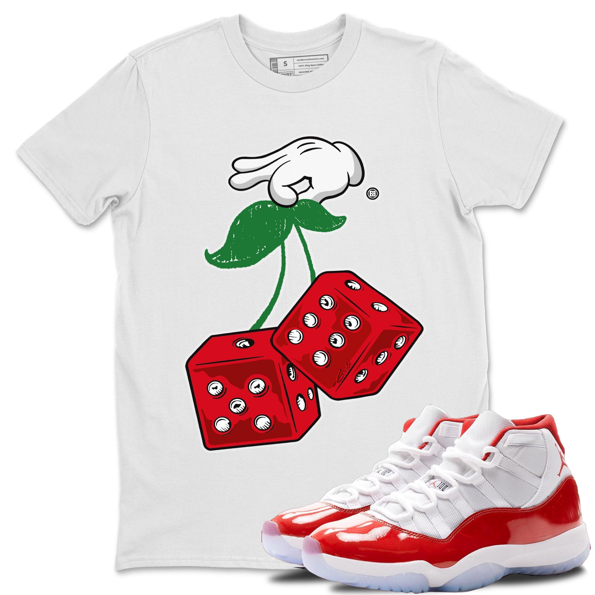 Hanging Dice Unisex Tops - Air Jordan 11 Cherry