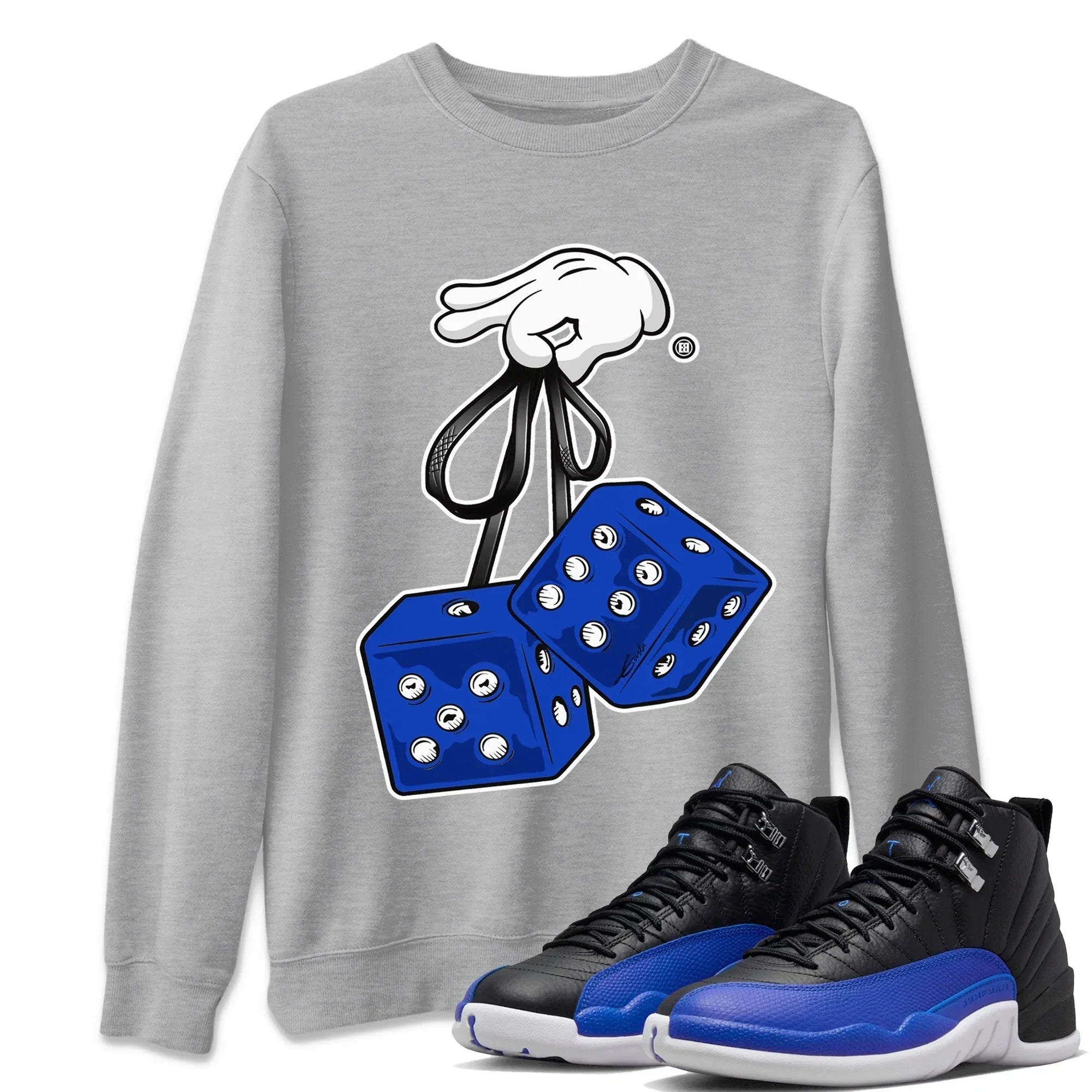 Hanging Dice Unisex Tops - Air Jordan 12 Hyper Royal