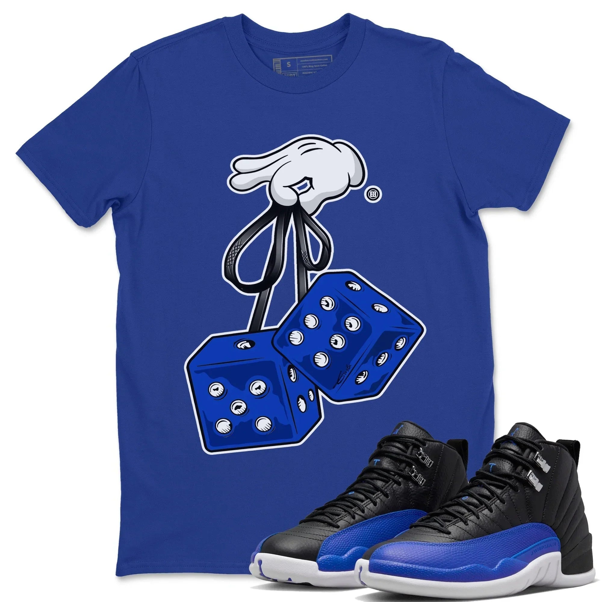 Hanging Dice Unisex Tops - Air Jordan 12 Hyper Royal