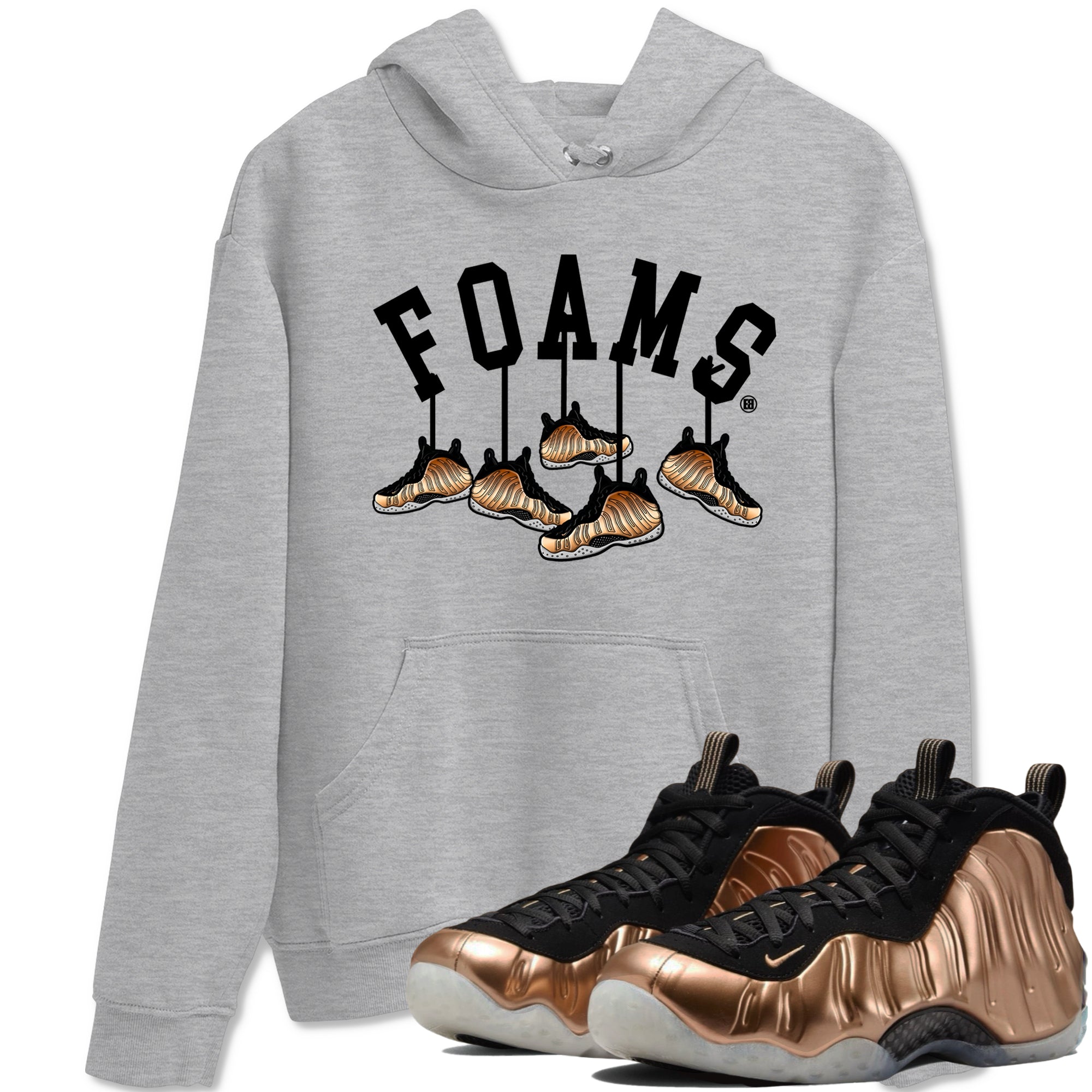 Hanging snkmatchs snkmatch Tees - Air Foamposite One Metallic Copper
