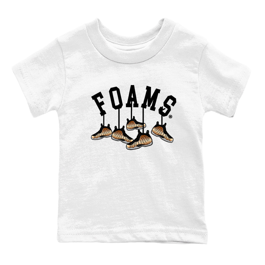 Hanging snkmatchs snkmatch Tees Kids - Air Foamposite One Metallic Copper