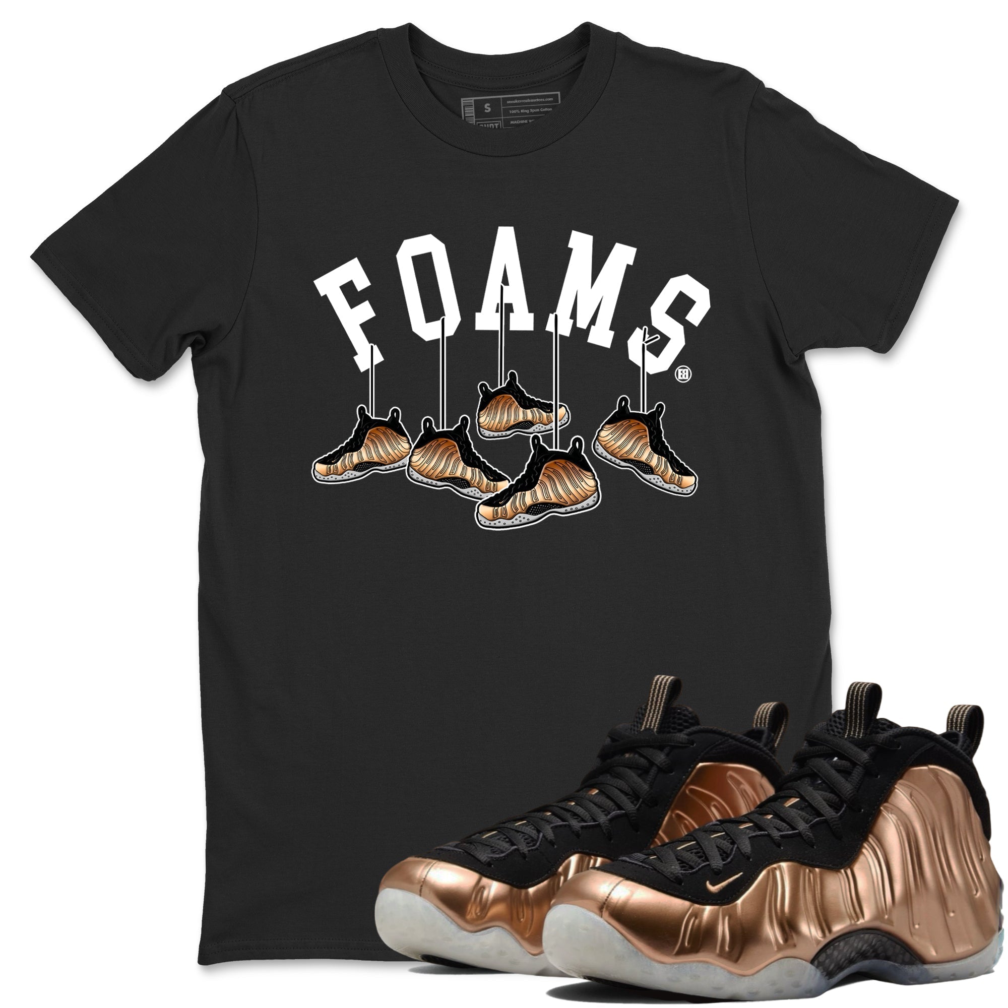 Hanging snkmatchs snkmatch Tees - Air Foamposite One Metallic Copper