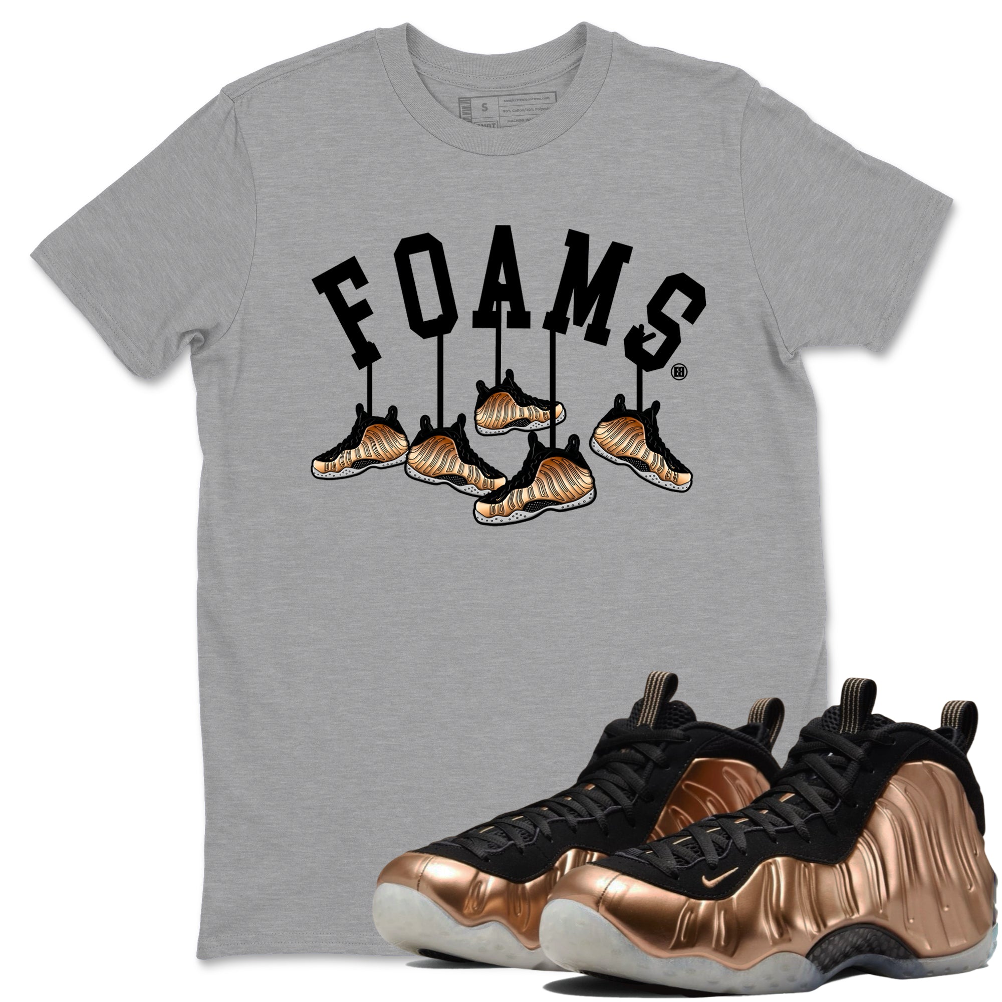 Hanging snkmatchs snkmatch Tees - Air Foamposite One Metallic Copper