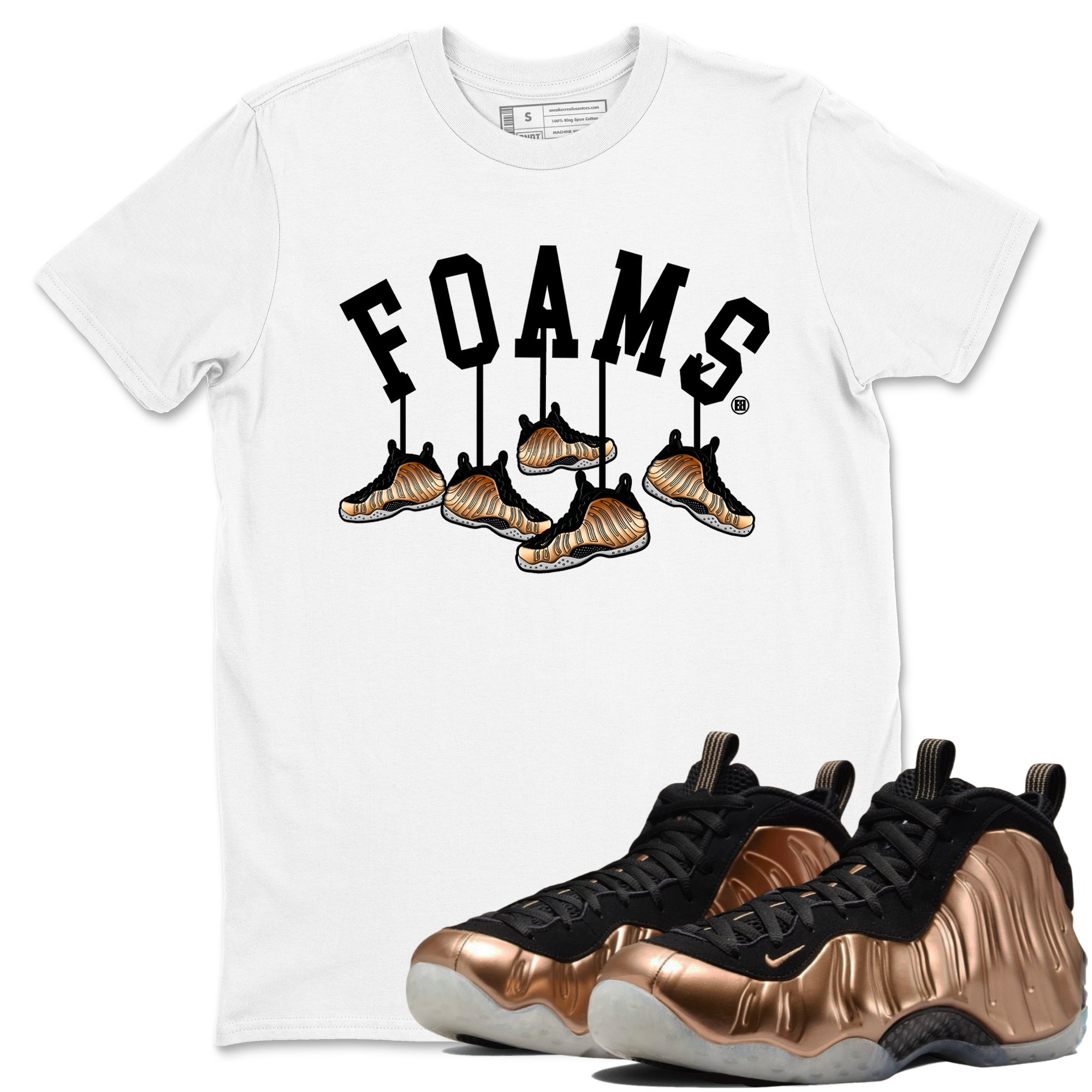 Hanging snkmatchs snkmatch Tees - Air Foamposite One Metallic Copper