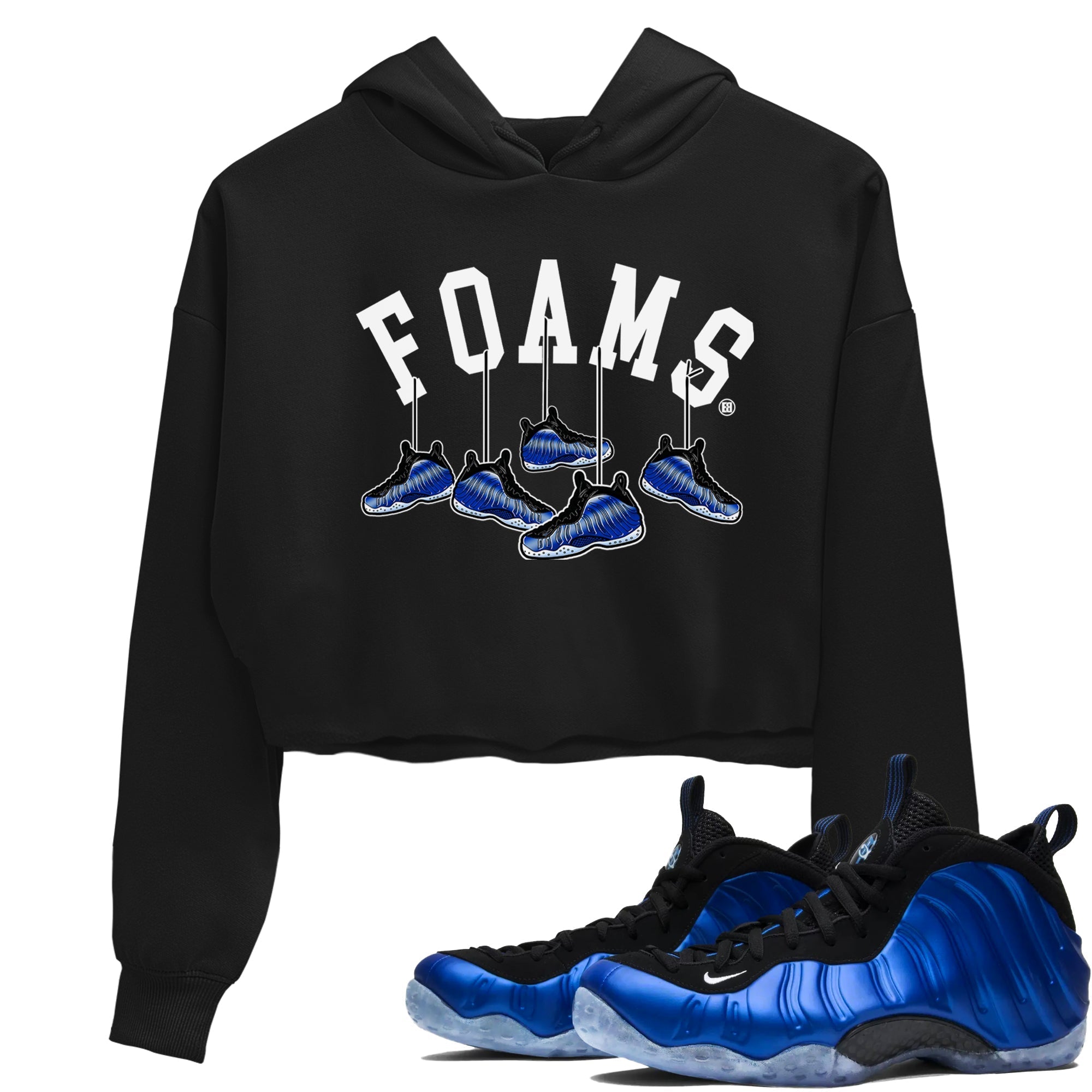 Hanging snkmatchs snkmatch Women's Top - Air Foamposite One Royal