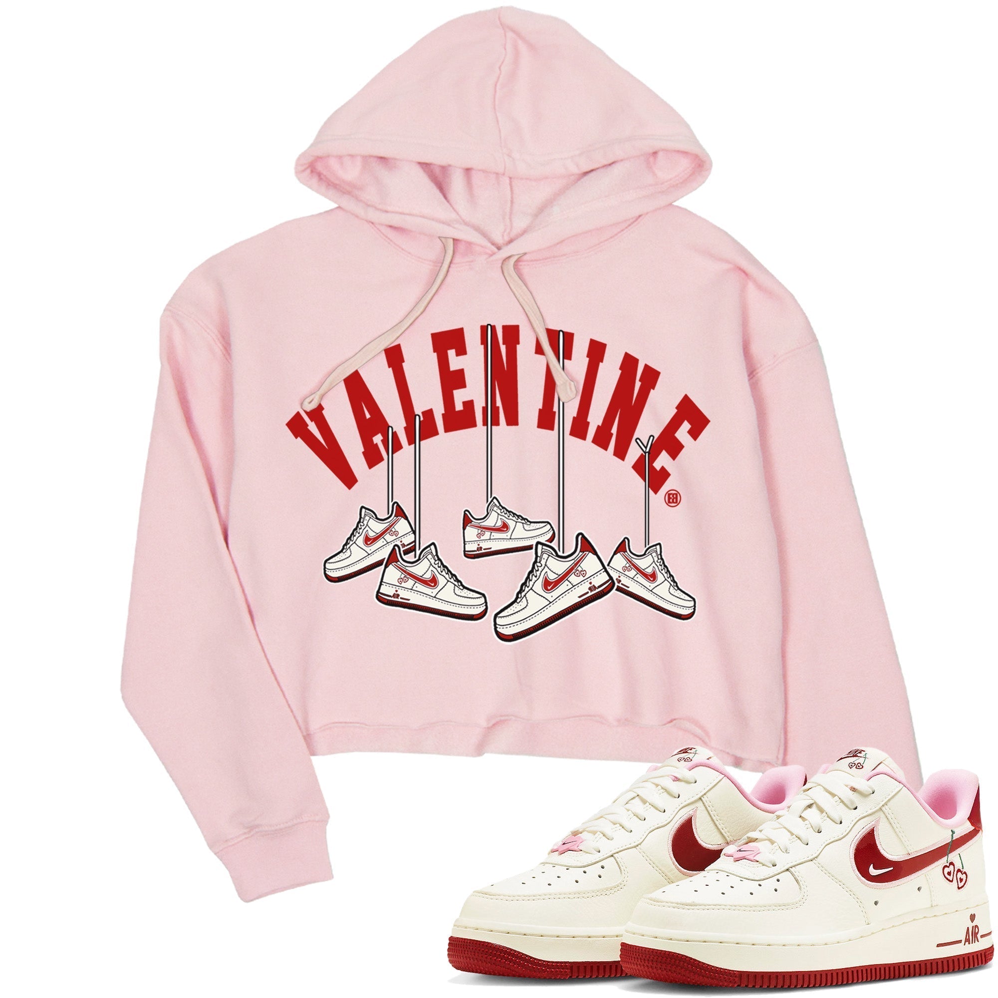 Hanging snkmatchs Women's Tops - Air Force 1 Valentines Day