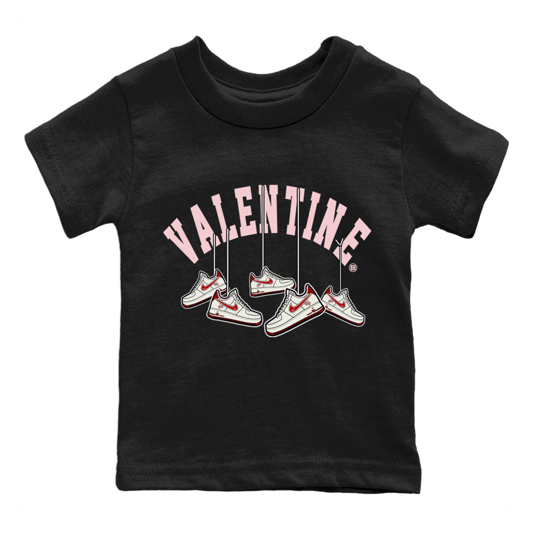 Hanging snkmatchs Kids Tops - Air Force 1 Valentines Day