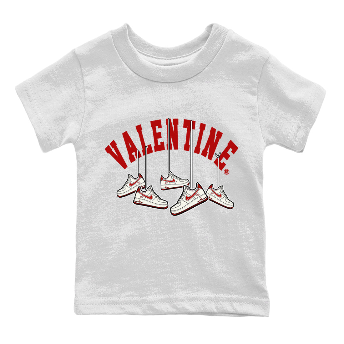 Hanging snkmatchs Kids Tops - Air Force 1 Valentines Day
