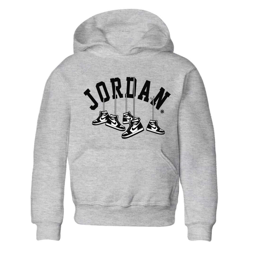 Hanging snkmatchs Kids Tops - Air Jordan 1 Black White