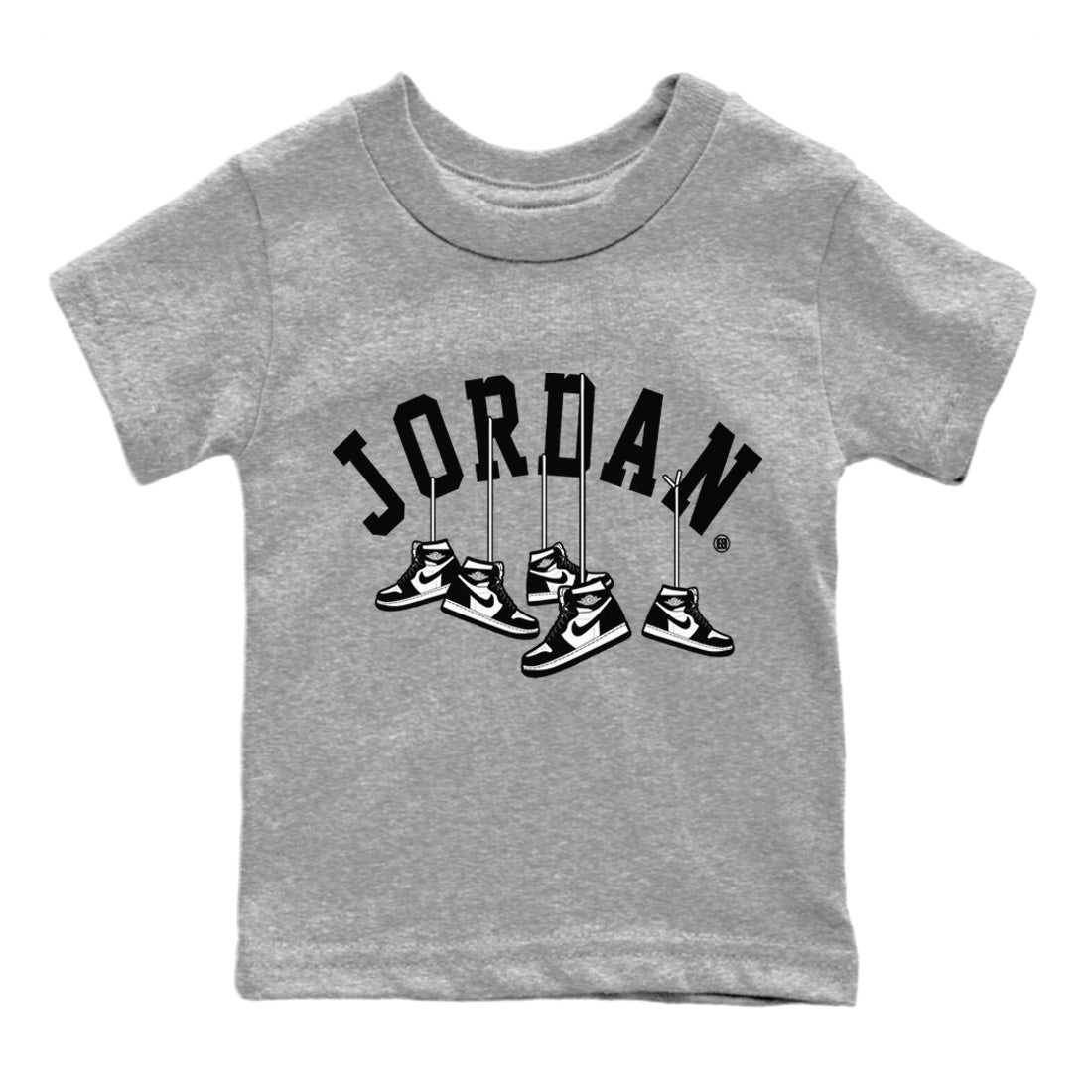 Hanging snkmatchs Kids Tops - Air Jordan 1 Black White