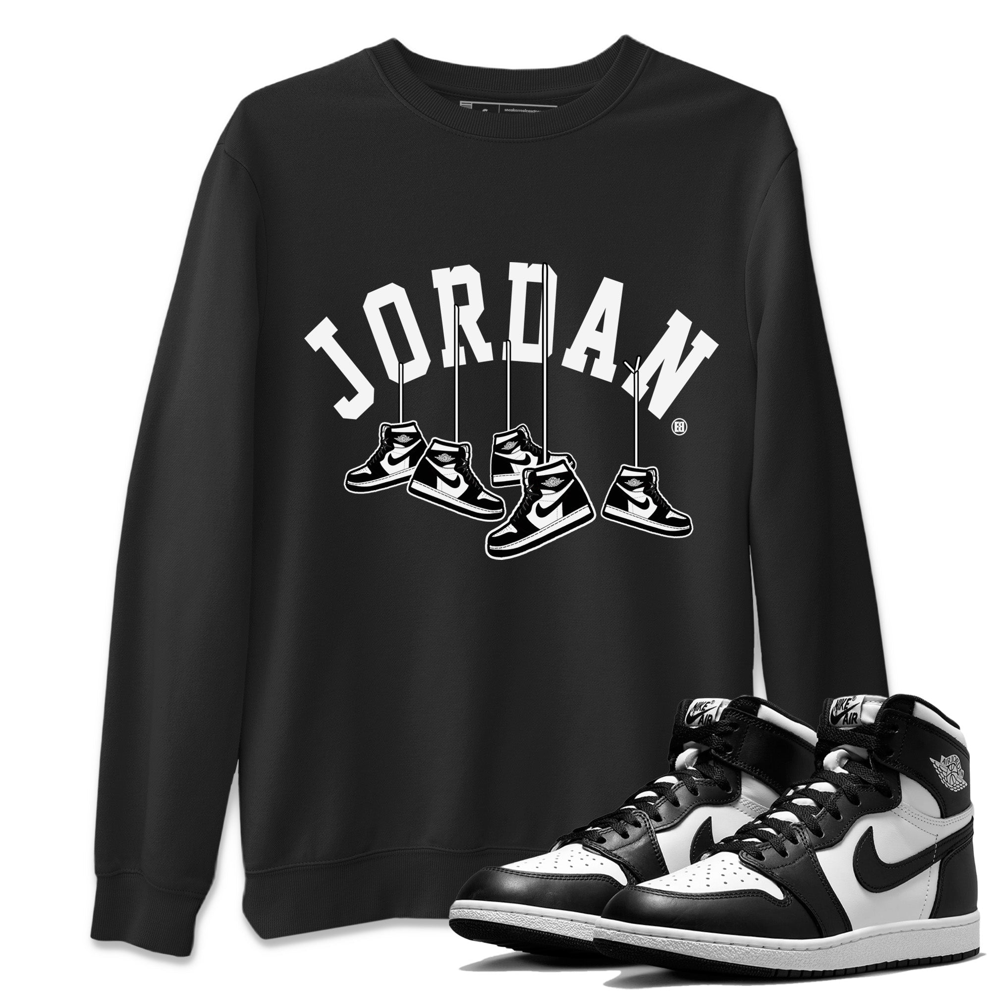 Hanging snkmatchs Unisex Tops - Air Jordan 1 Black White