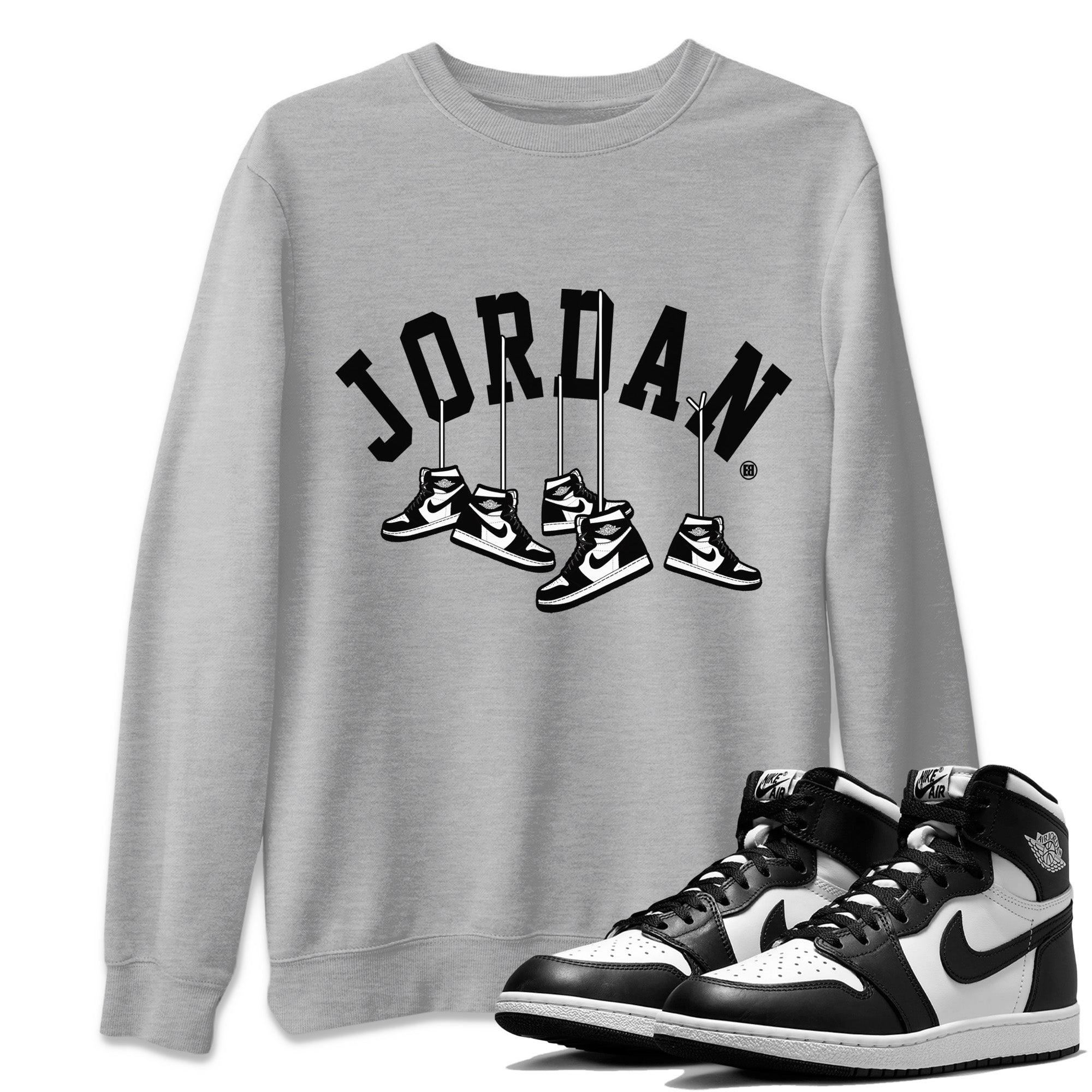 Hanging snkmatchs Unisex Tops - Air Jordan 1 Black White