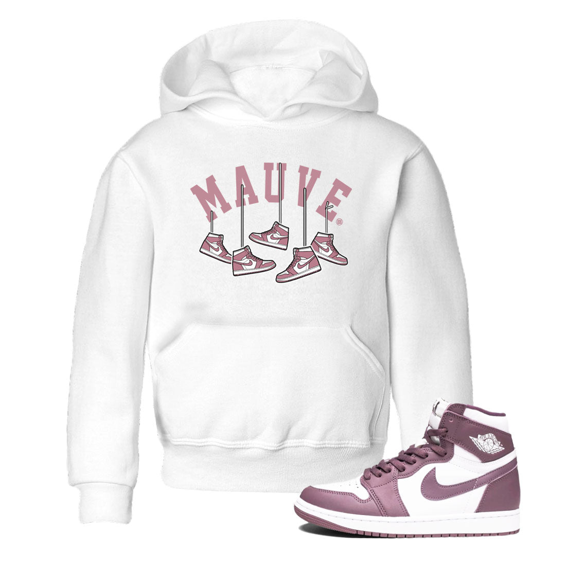 Hanging snkmatchs snkmatch Tee Kids - Air Jordan 1 Mauve