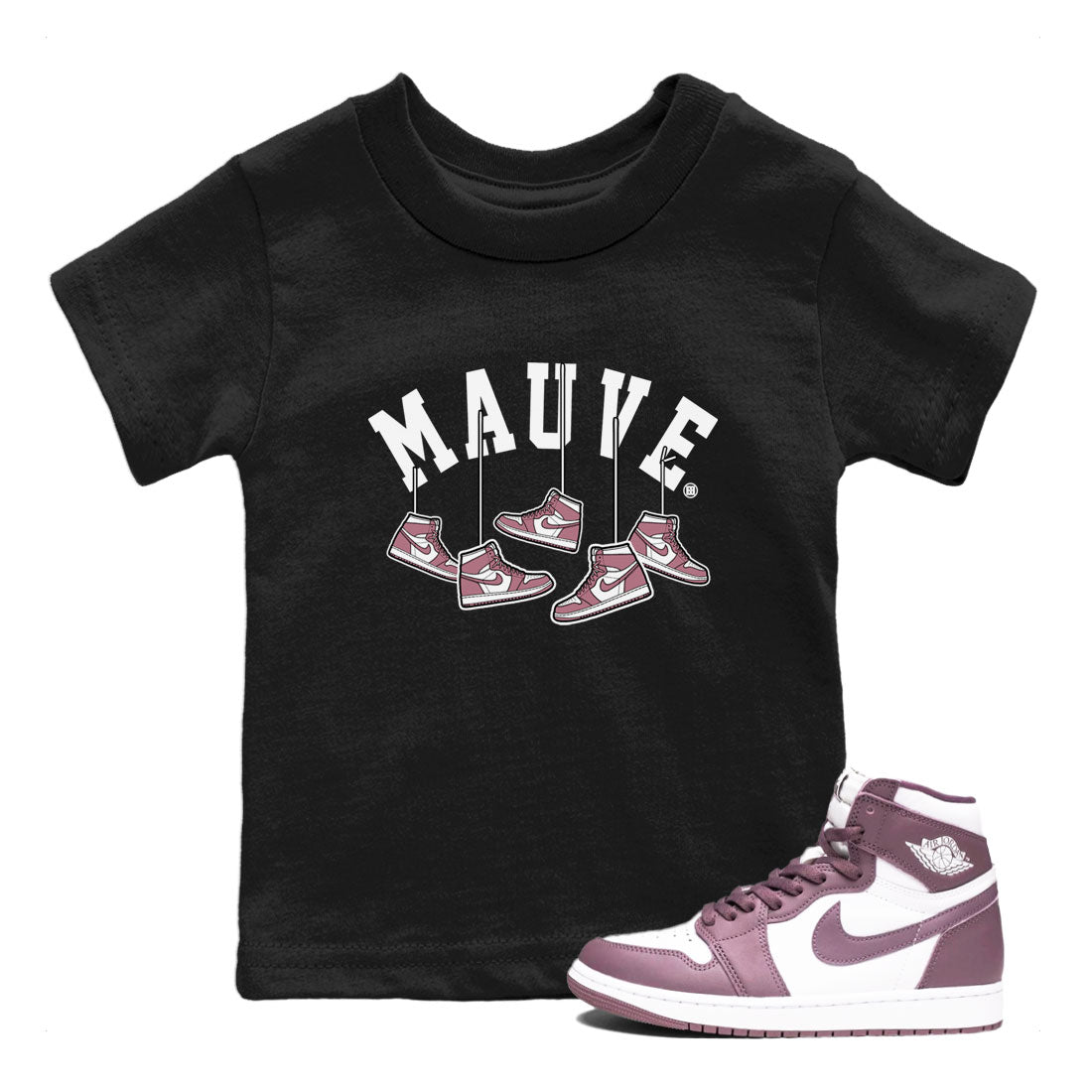 Hanging snkmatchs snkmatch Tee Kids - Air Jordan 1 Mauve