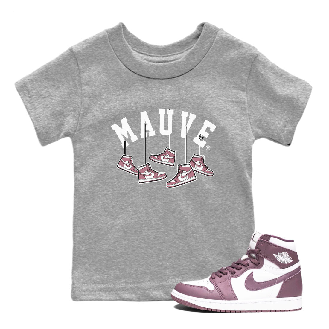 Hanging snkmatchs snkmatch Tee Kids - Air Jordan 1 Mauve