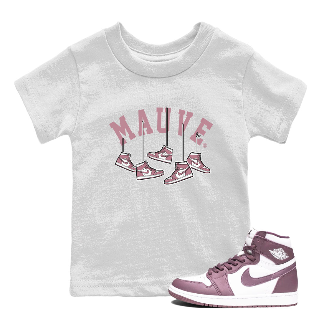 Hanging snkmatchs snkmatch Tee Kids - Air Jordan 1 Mauve