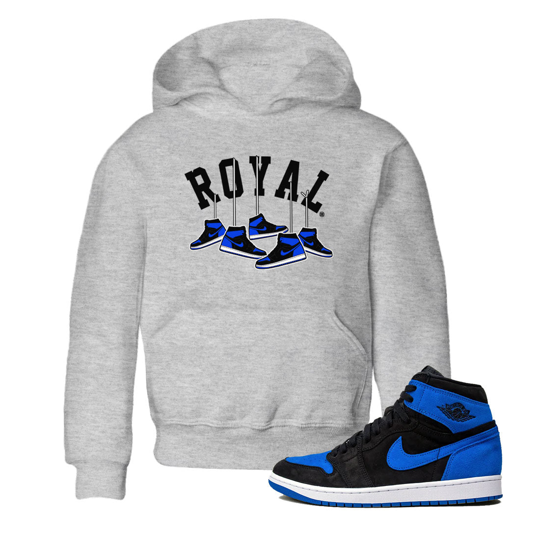Hanging snkmatchs snkmatch Tee Kids - Air Jordan 1 Royal Reimagined