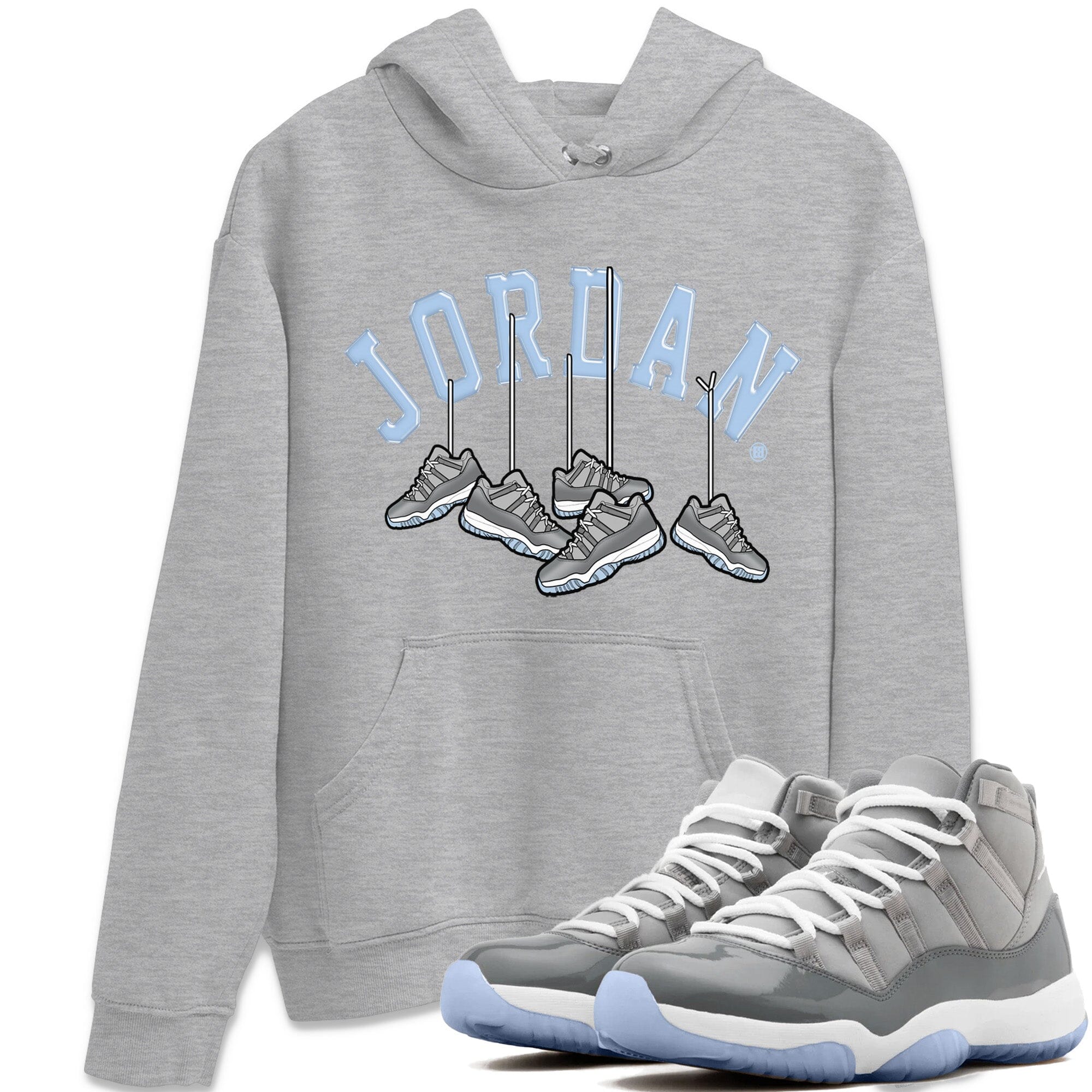 Hanging snkmatchs Unisex Tops - Air Jordan 11 Cool Grey