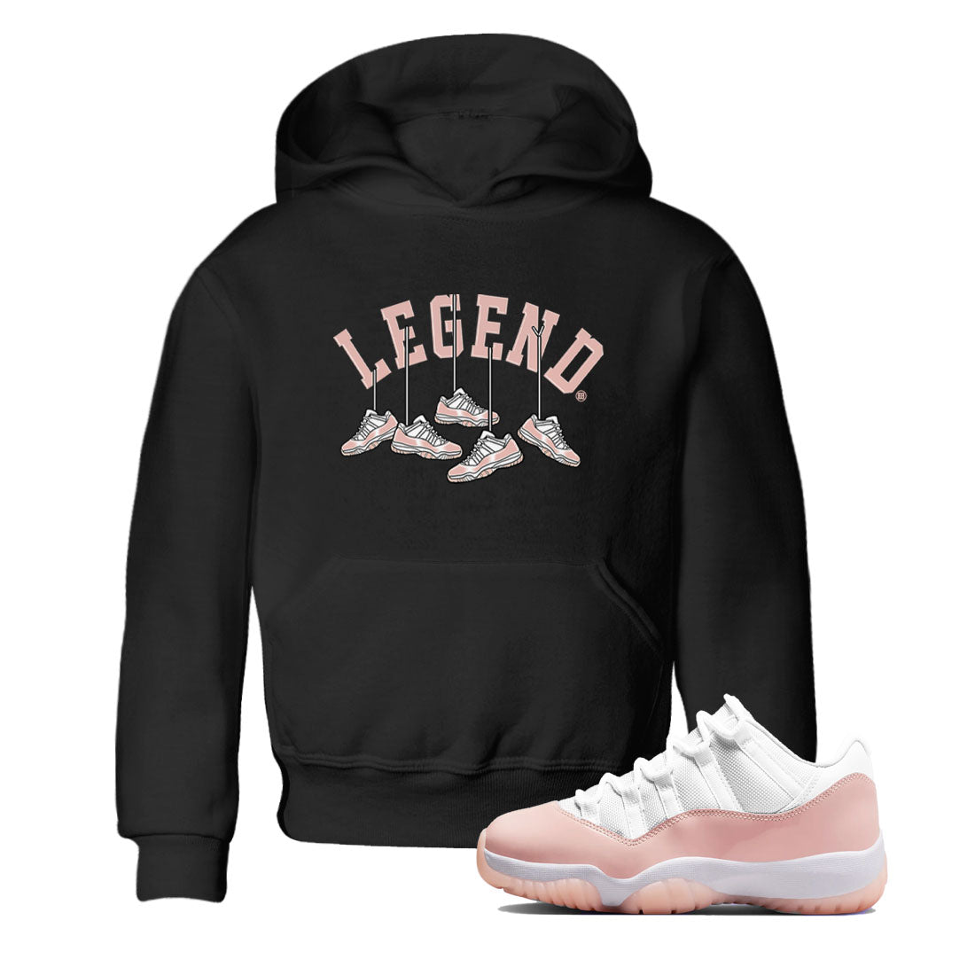 Hanging snkmatchs snkmatch Tees Kids - Air Jordan 11 Legend Pink