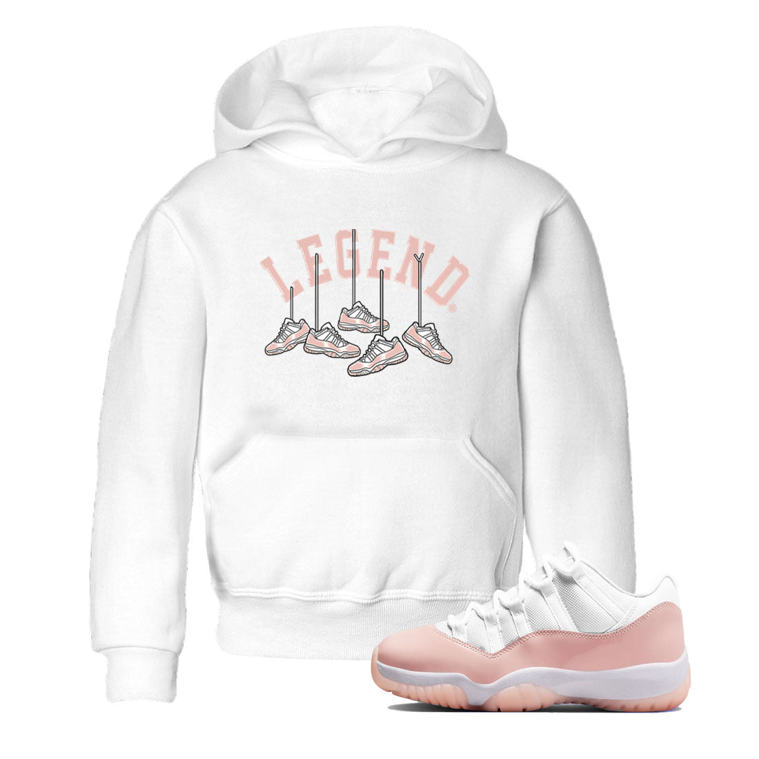 Hanging snkmatchs snkmatch Tees Kids - Air Jordan 11 Legend Pink