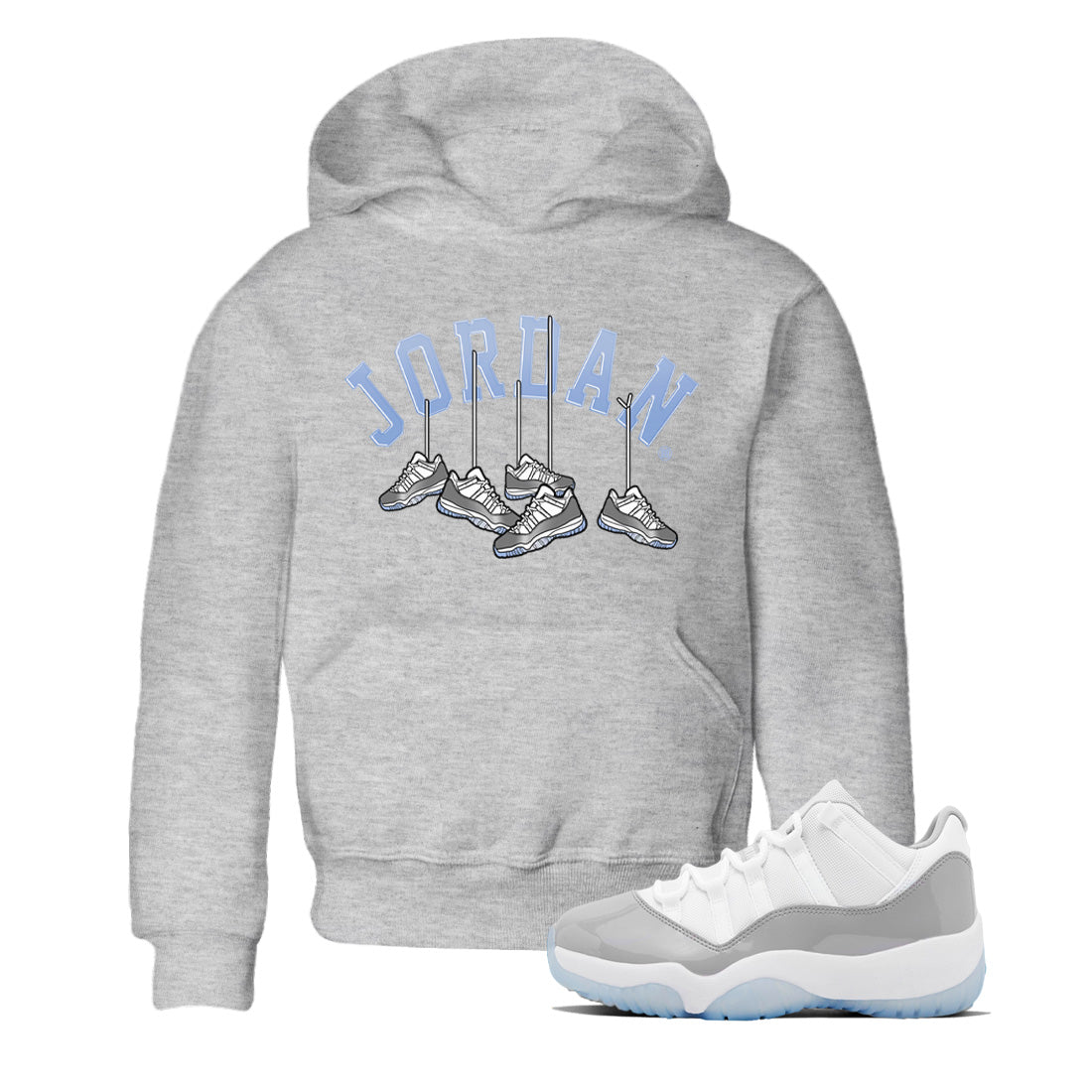 Hanging snkmatchs Kids Tops - Air Jordan 11 White Cement