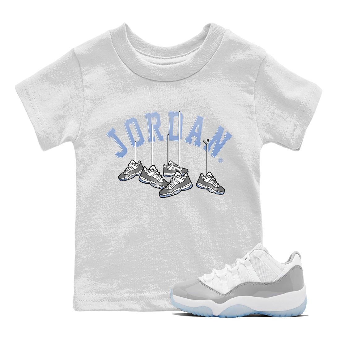 Hanging snkmatchs Kids Tops - Air Jordan 11 White Cement