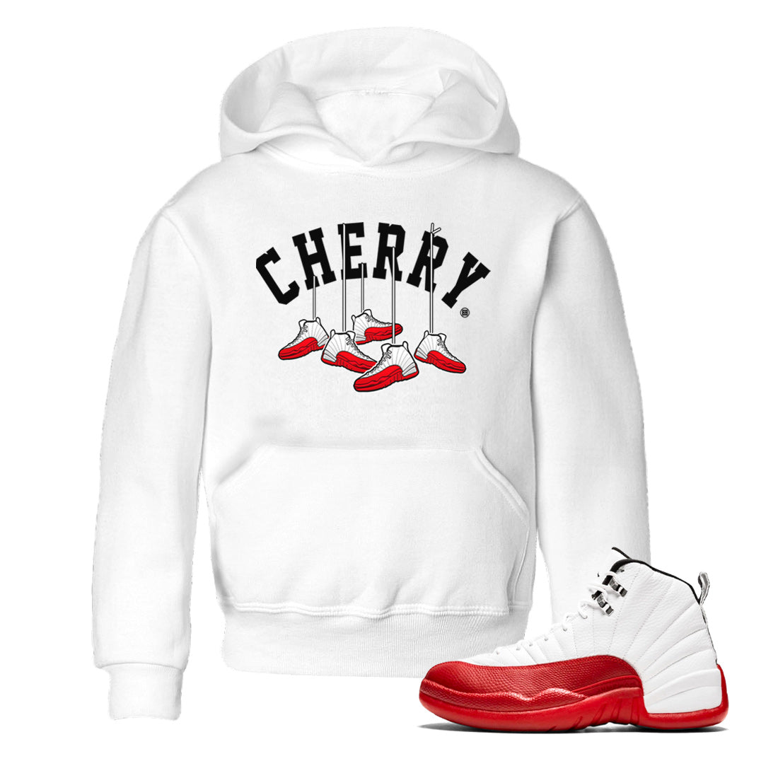 Hanging snkmatchs Kids Tops - Air Jordan 12 Cherry