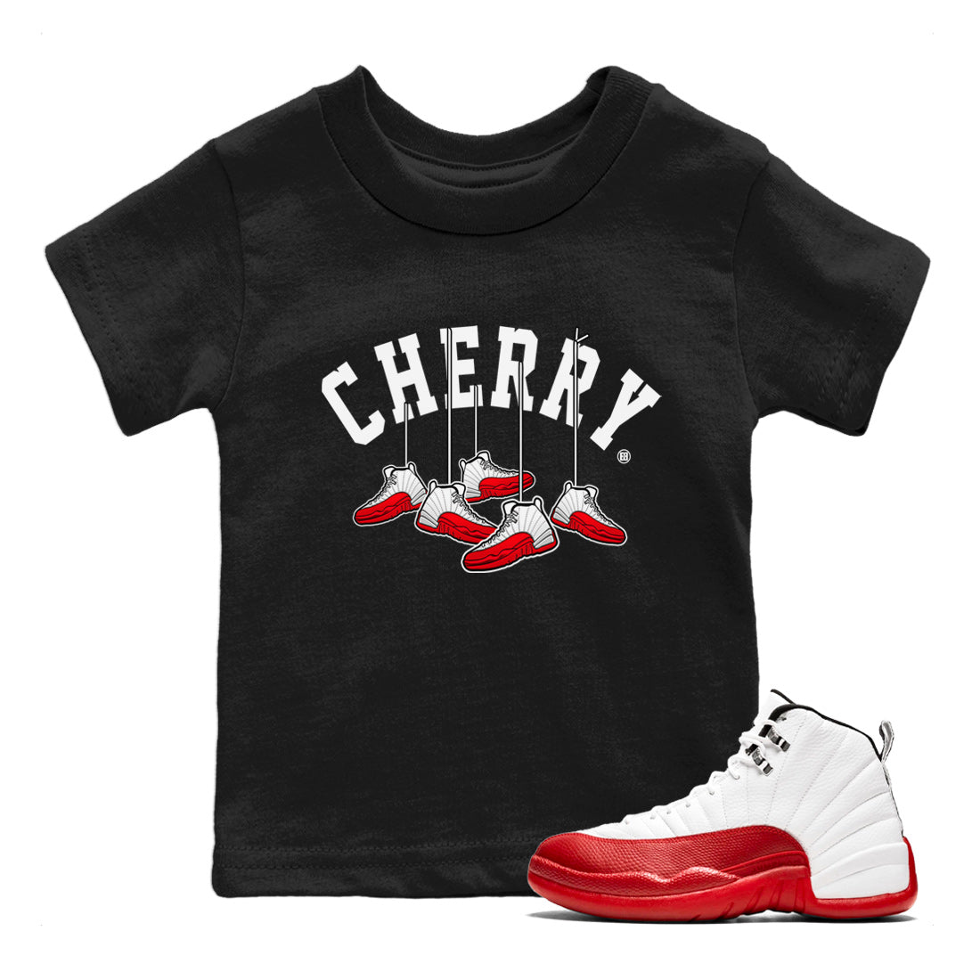 Hanging snkmatchs Kids Tops - Air Jordan 12 Cherry