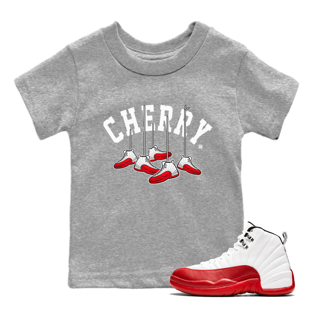 Hanging snkmatchs Kids Tops - Air Jordan 12 Cherry