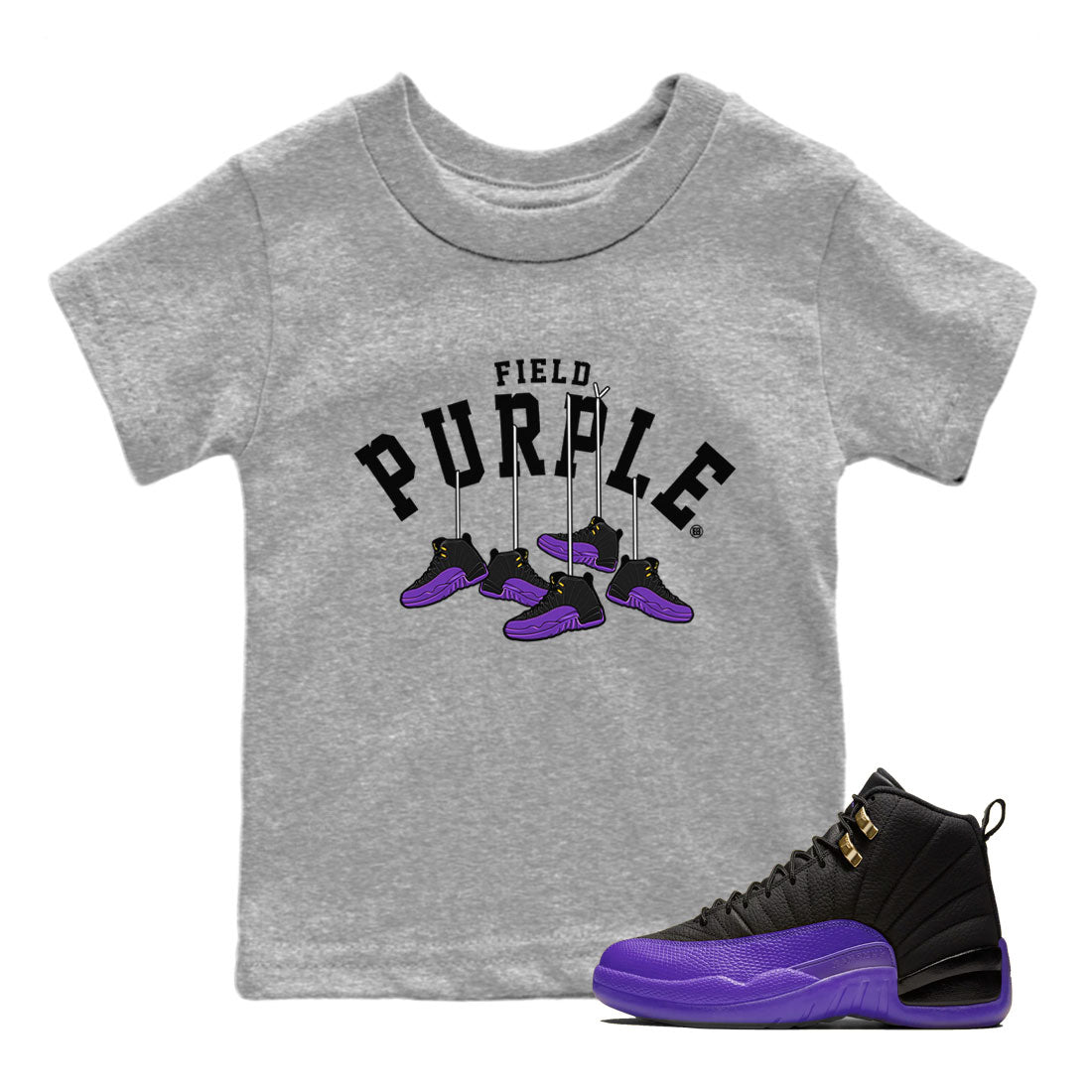 Hanging snkmatchs snkmatch Tee Kids - Air Jordan 12 Field Purple