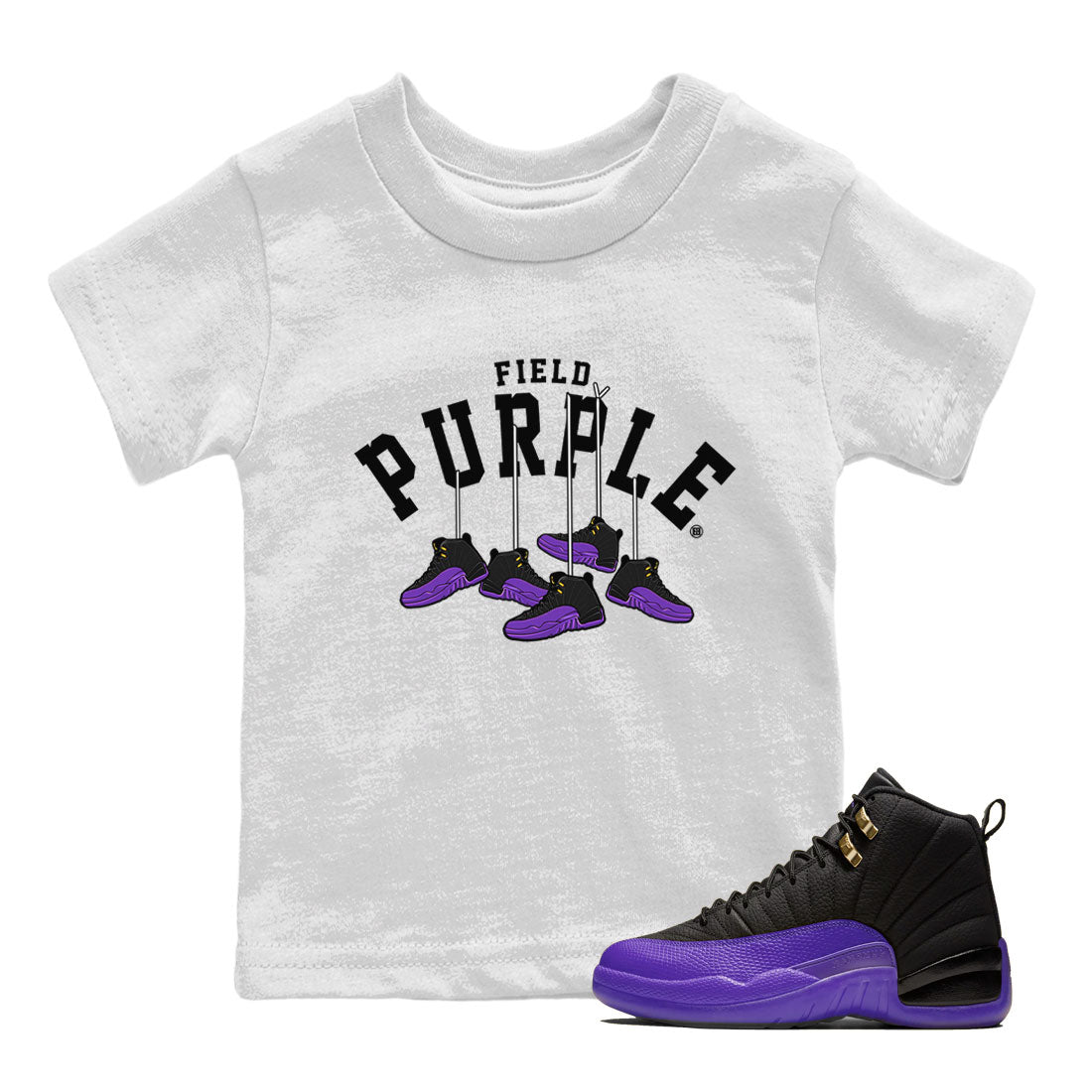 Hanging snkmatchs snkmatch Tee Kids - Air Jordan 12 Field Purple