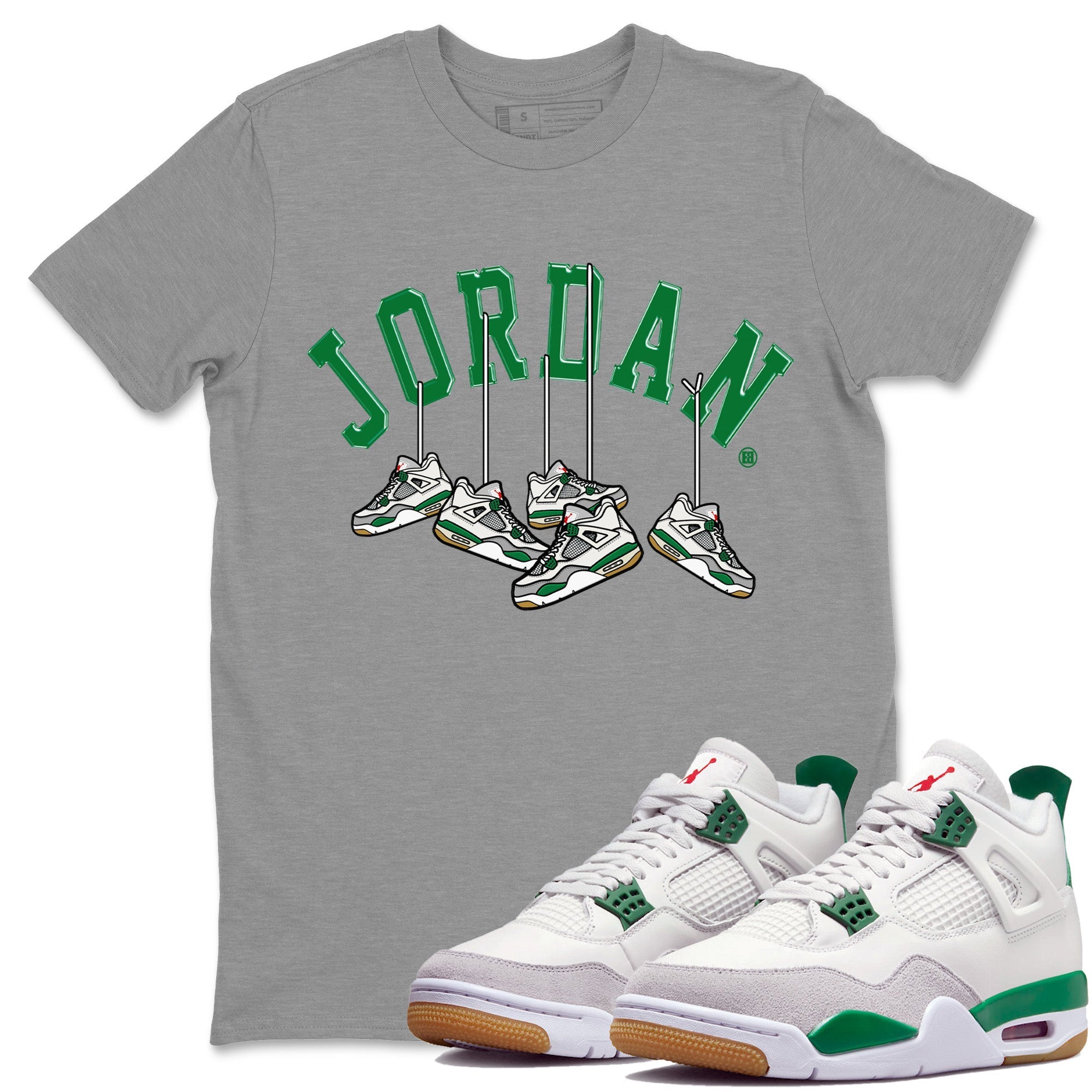 Hanging snkmatchs Unisex Tops - Air Jordan 4 Pine Green