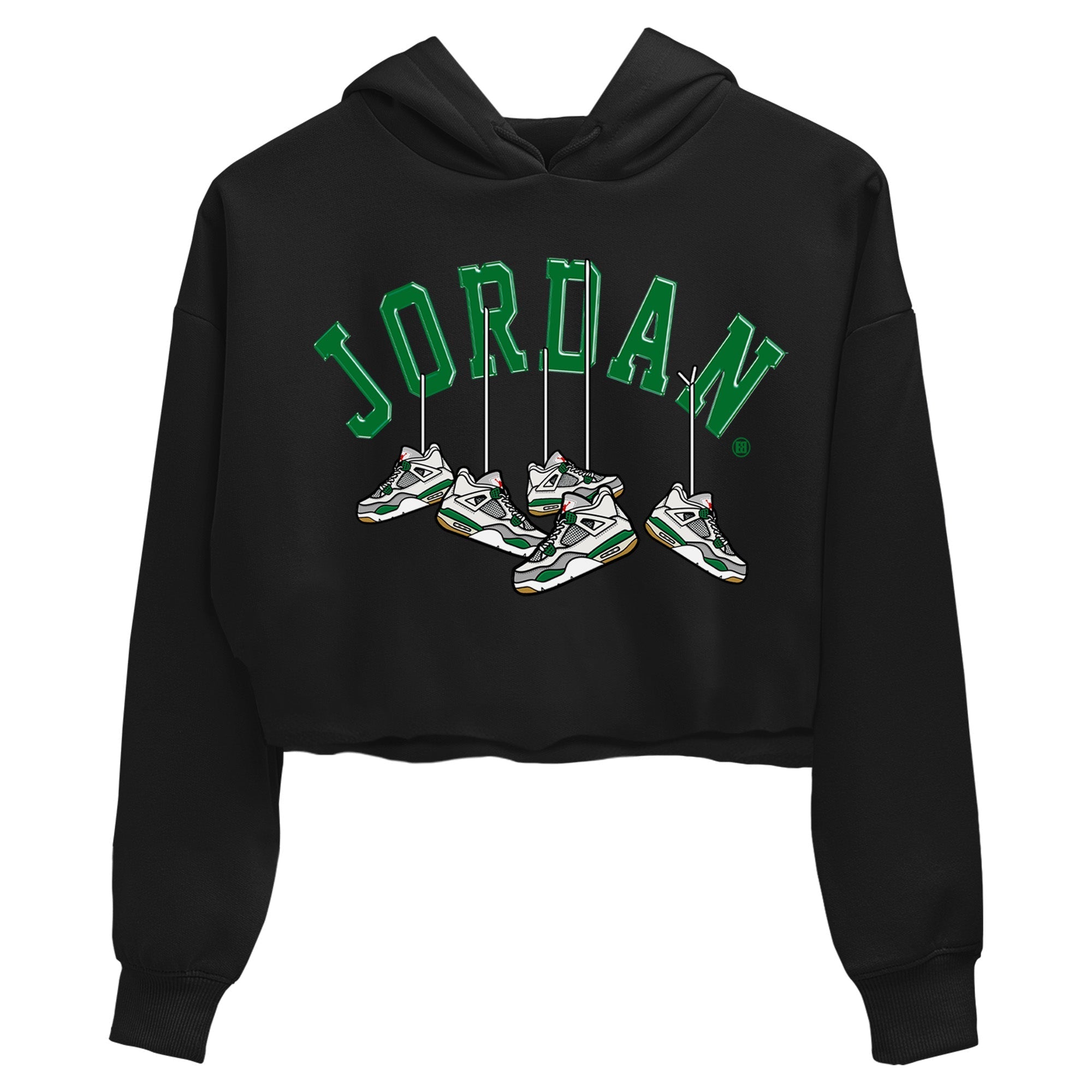 Hanging snkmatchs Women's Tops - Air Jordan 4 Pine Green