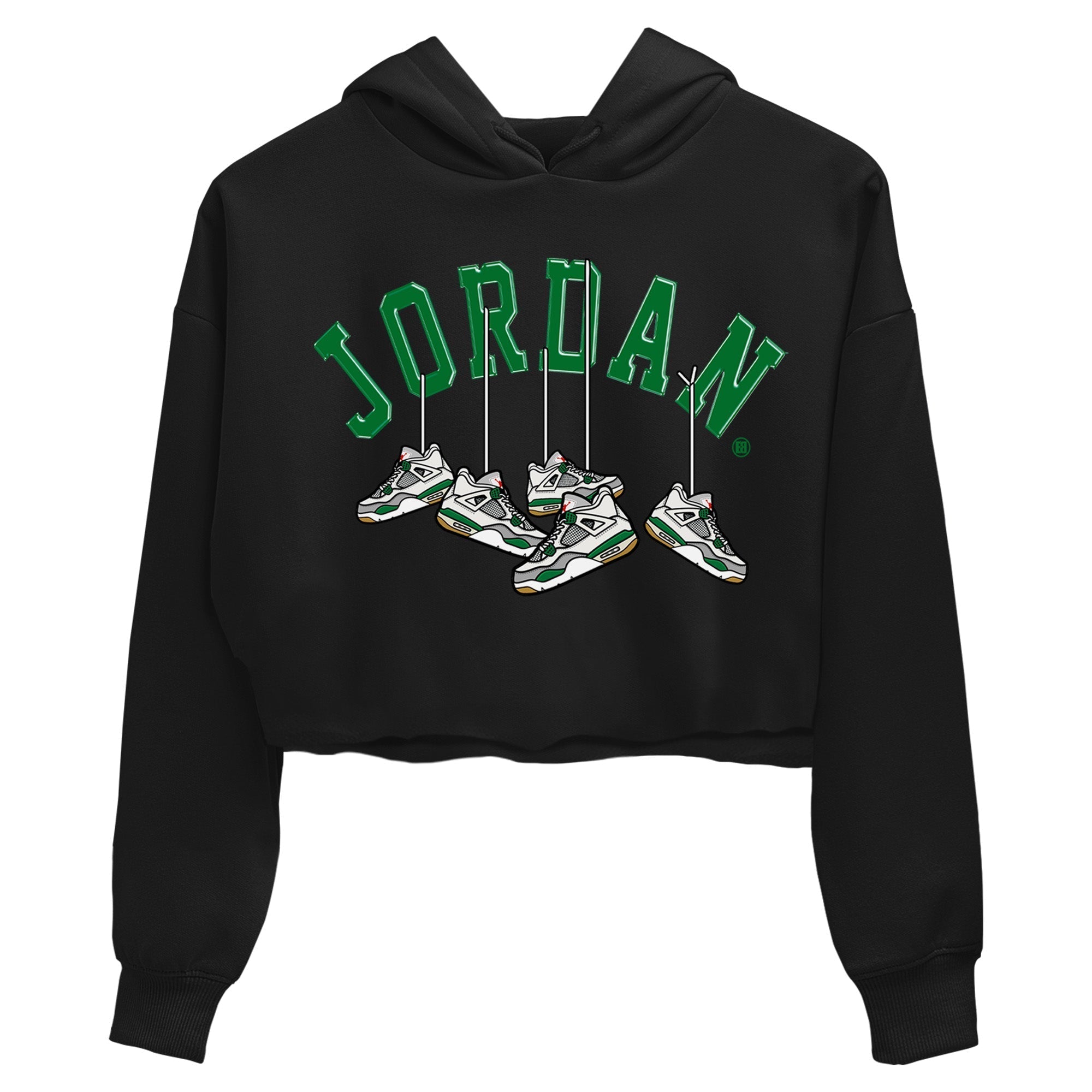 Hanging snkmatchs Women's Tops - Air Jordan 4 Pine Green SB