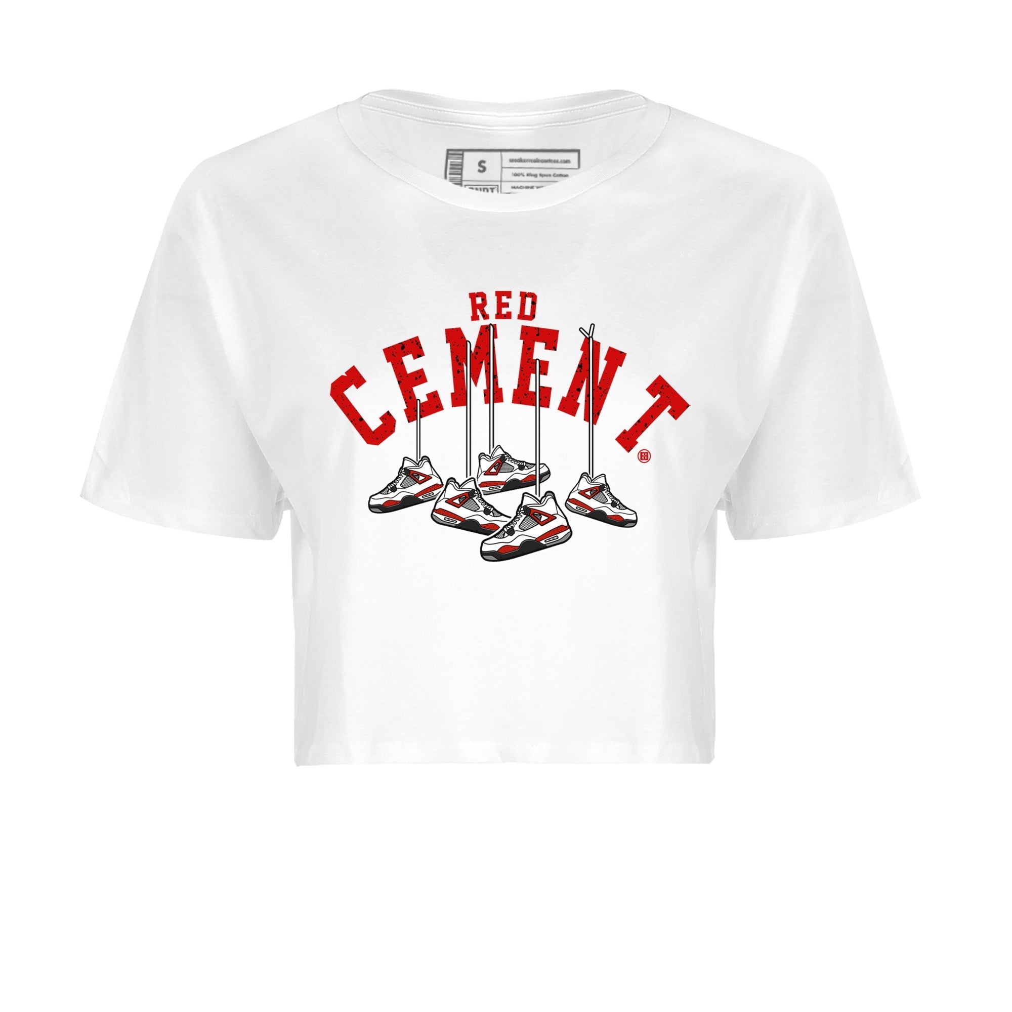 Hanging snkmatchs Women's Tops - Air Jordan 4 Red Cement