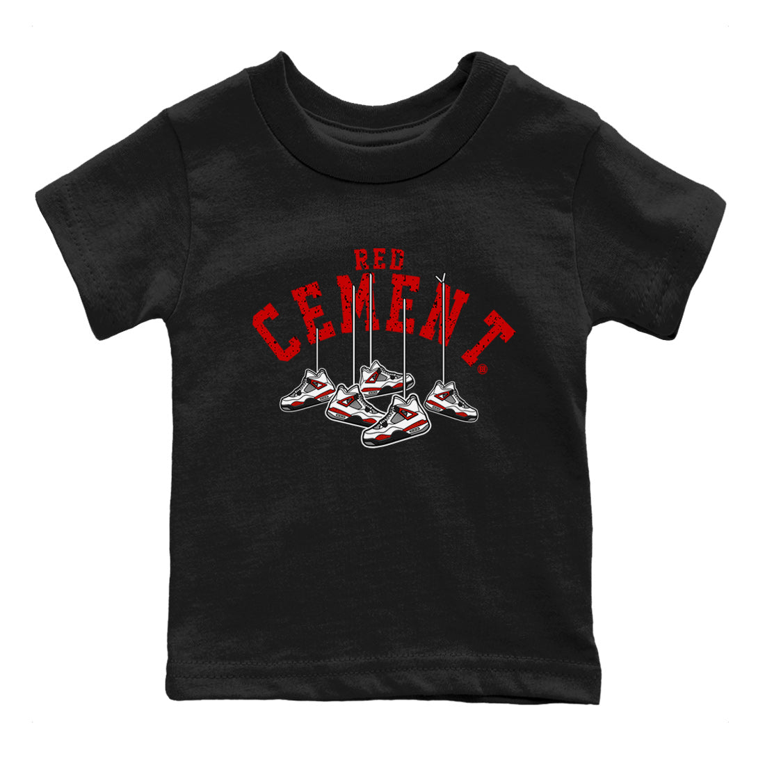Hanging snkmatchs Kids Tops - Air Jordan 4 Red Cement
