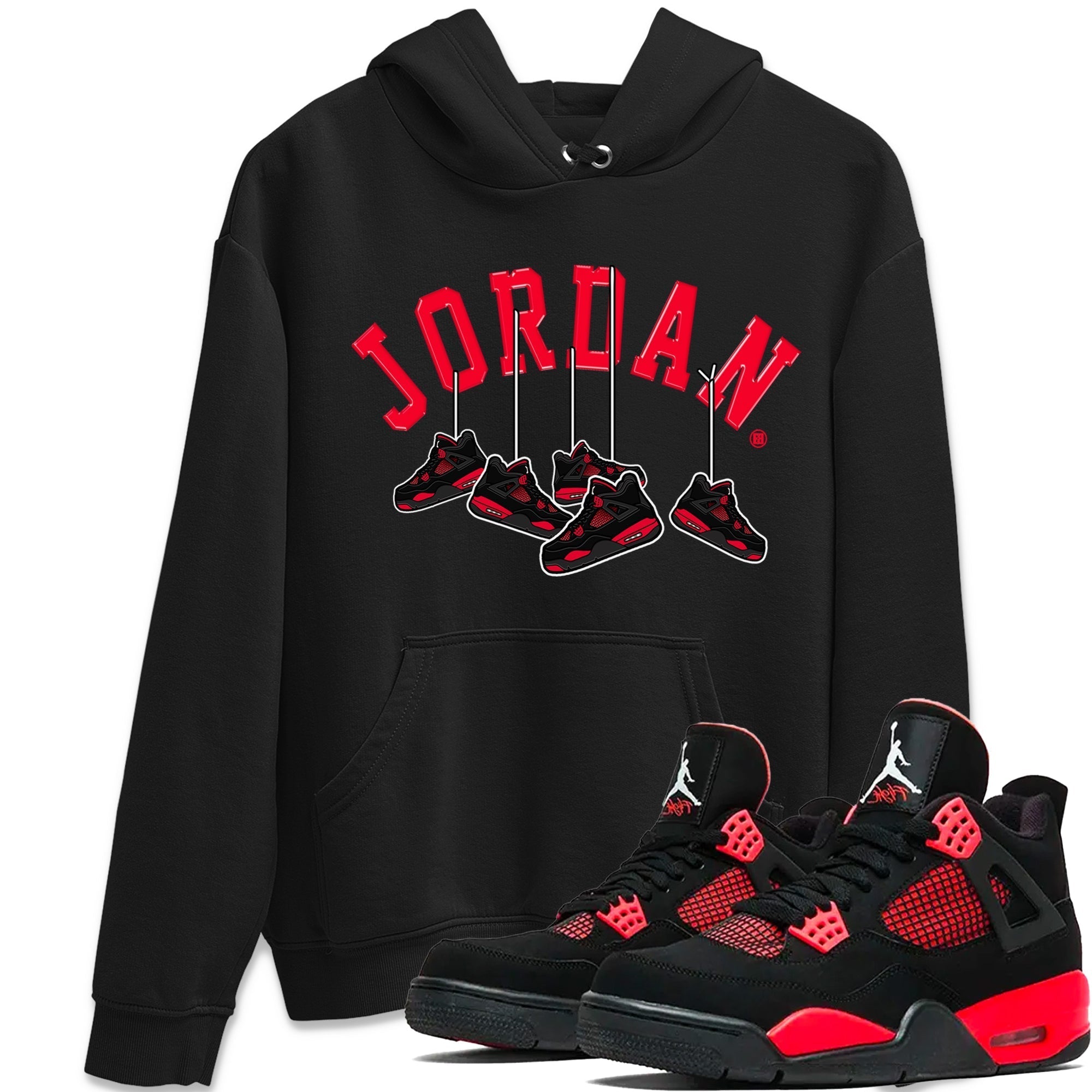 Hanging snkmatchs Unisex Tops - Air Jordan 4 Red Thunder