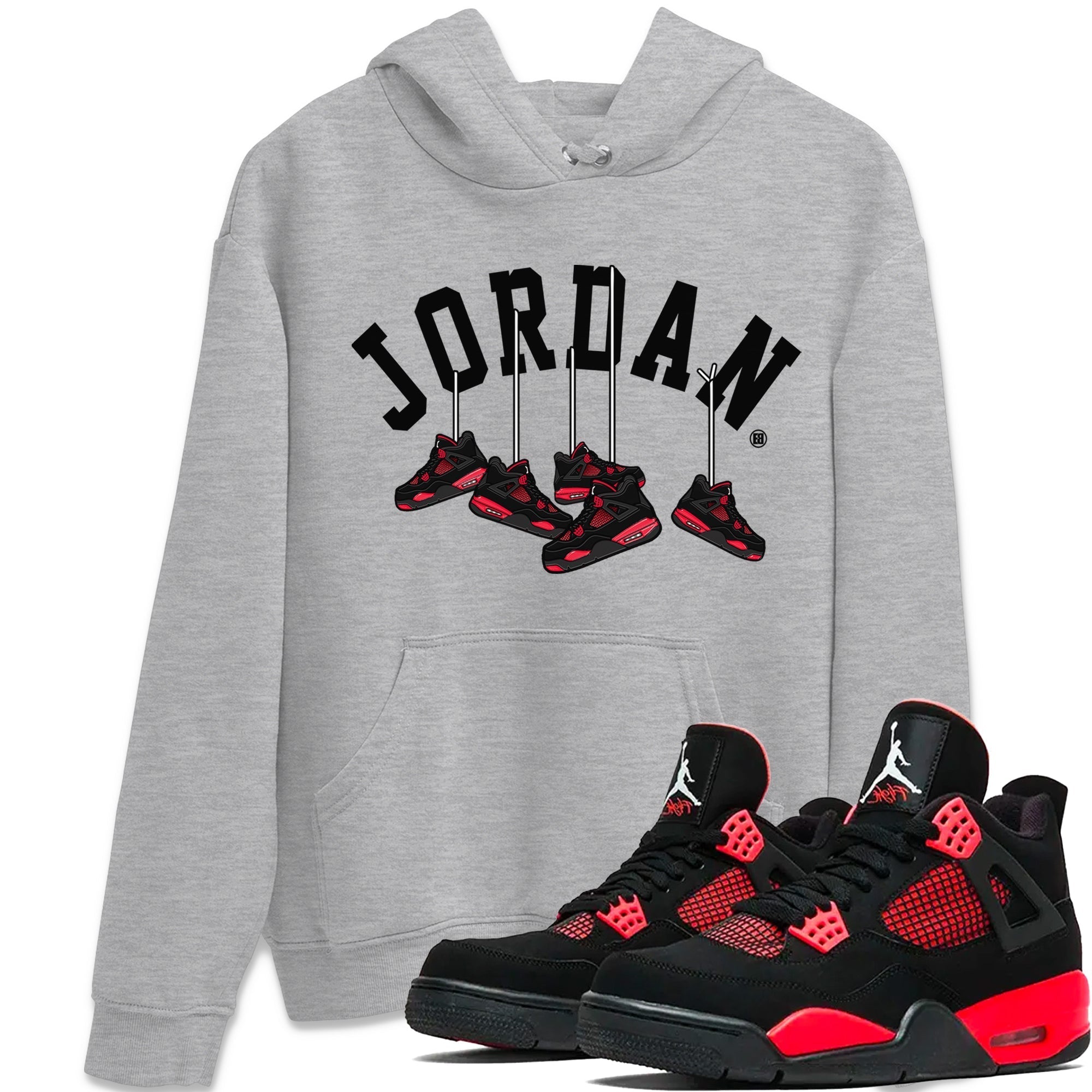 Hanging snkmatchs Unisex Tops - Air Jordan 4 Red Thunder