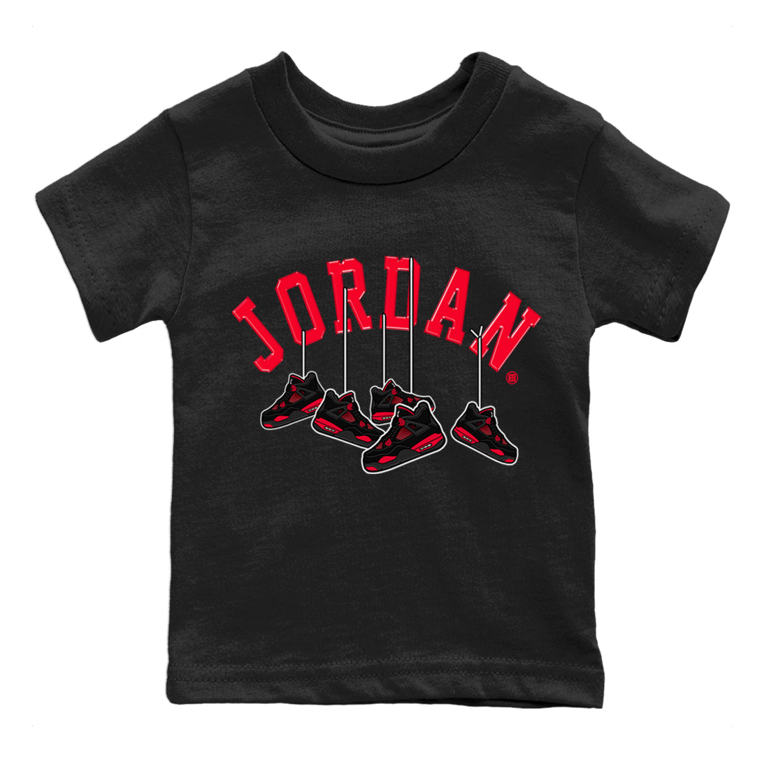 Hanging snkmatchs Kids Tops - Air Jordan 4 Red Thunder