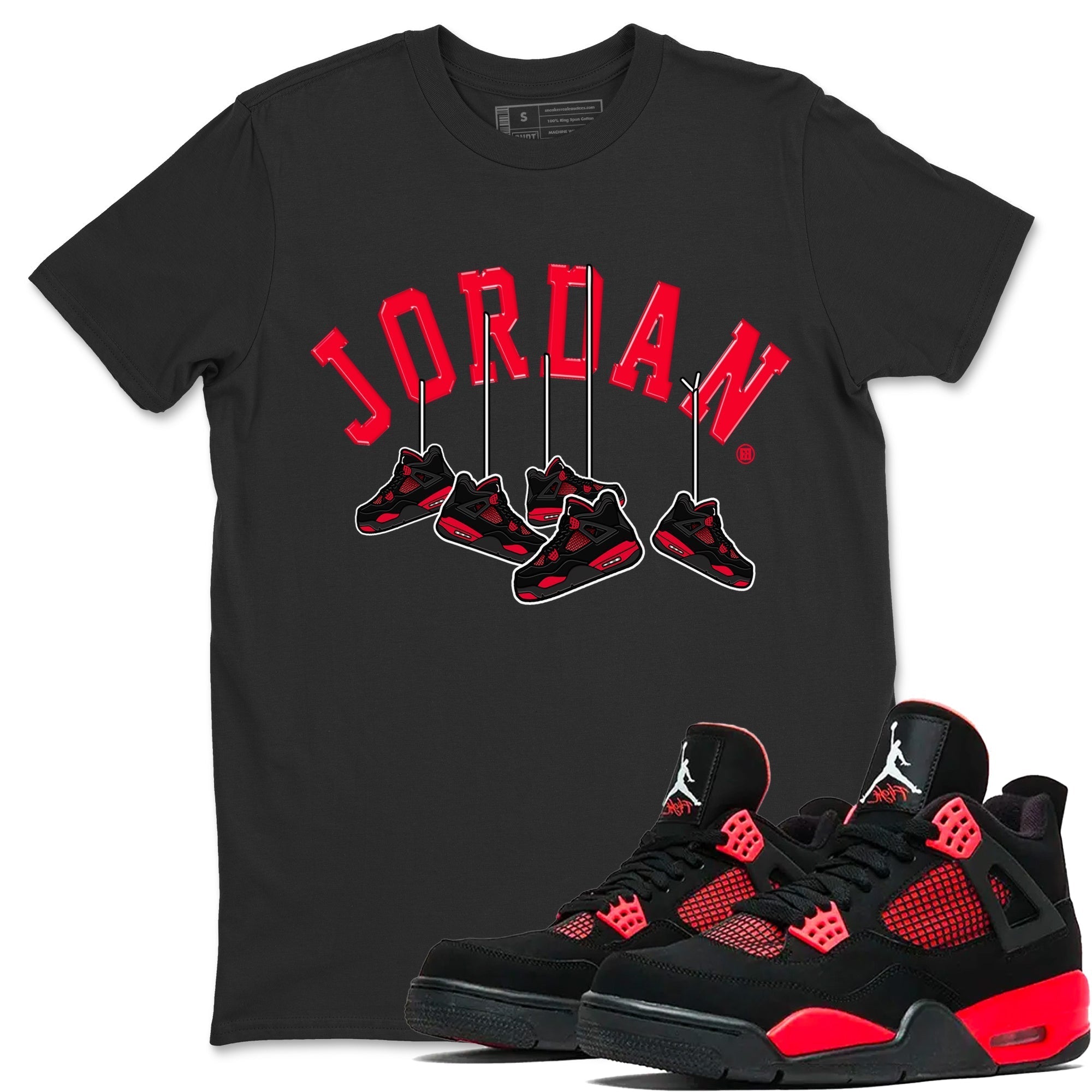 Hanging snkmatchs Unisex Tops - Air Jordan 4 Red Thunder