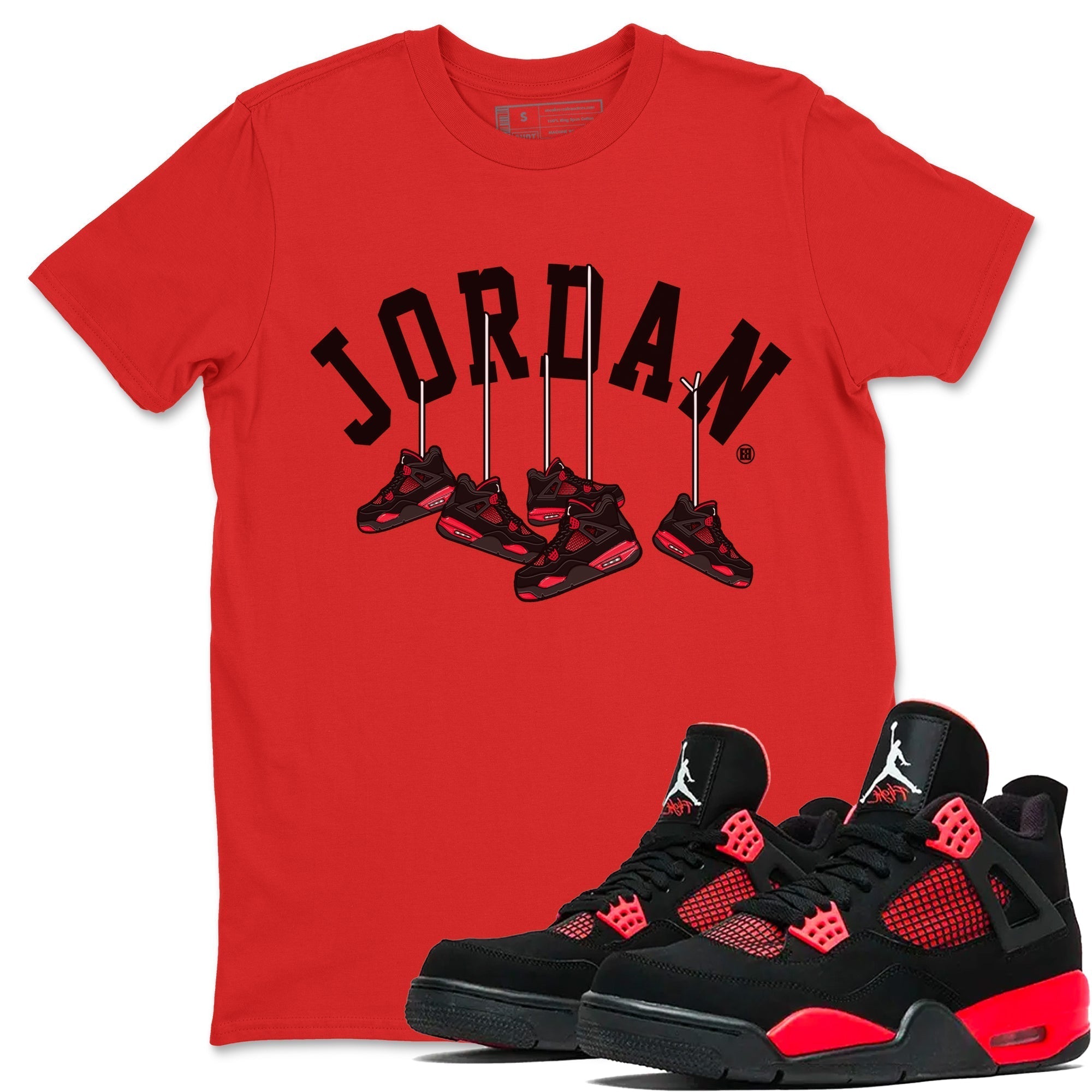 Hanging snkmatchs Unisex Tops - Air Jordan 4 Red Thunder