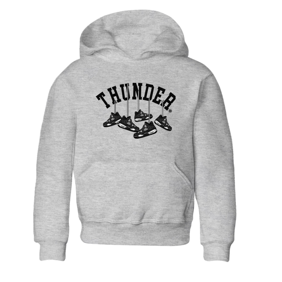 Hanging snkmatchs snkmatch Tees Kids - Air Jordan 4 White Thunder