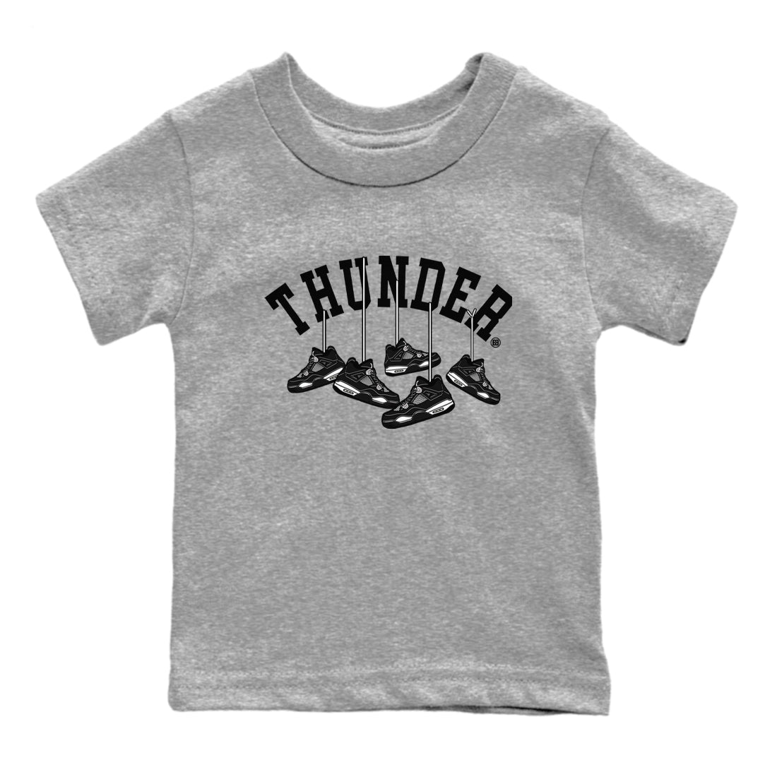 Hanging snkmatchs snkmatch Tees Kids - Air Jordan 4 White Thunder